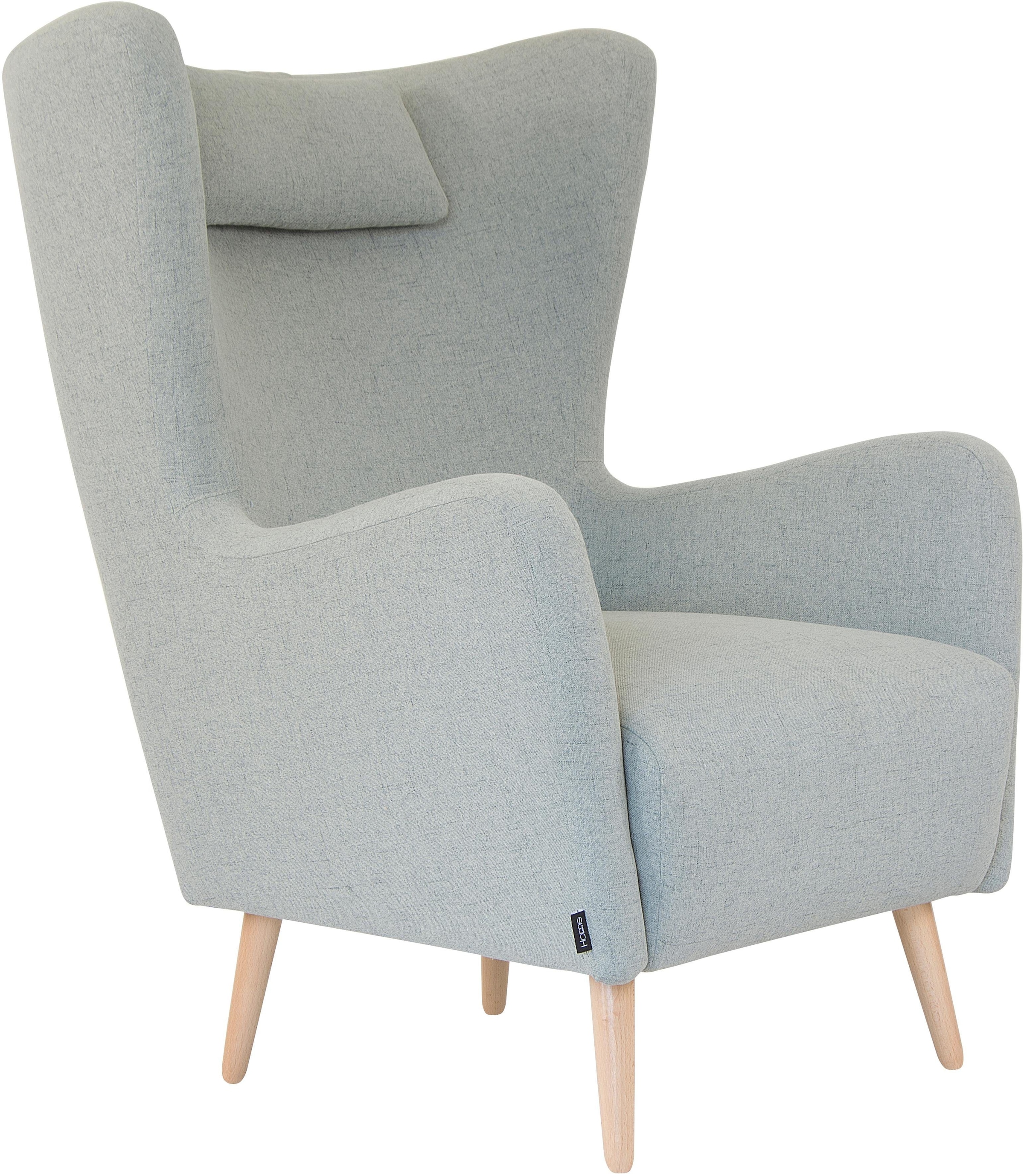Home affaire Fauteuil »Telford auch in Fellimitat, Sessel B/T/H: 77/92/106 cm« wahlweise mit und ohne Hocker, in vielen Bezugsqualitäten, Ohrensessel