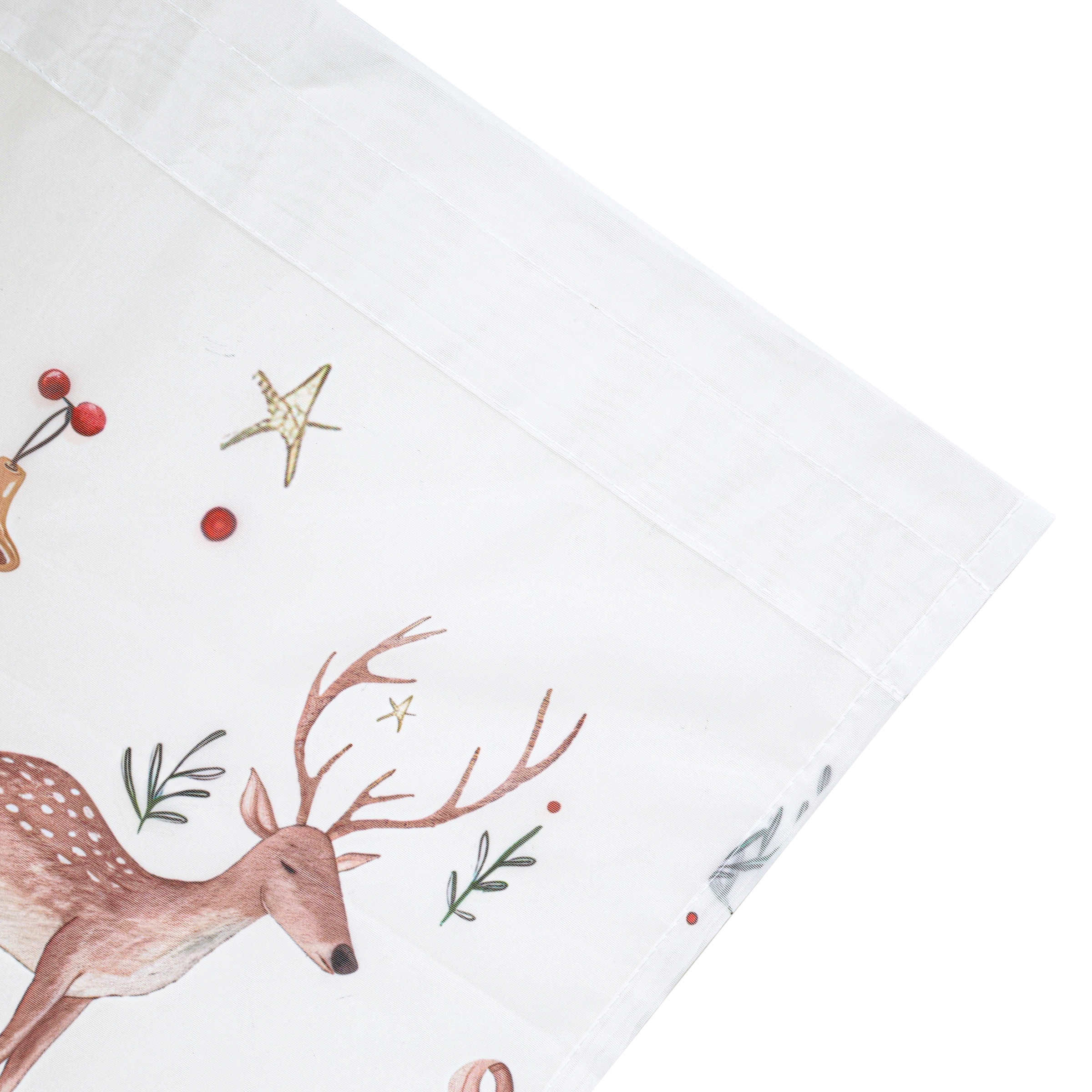 my home Rideau à vitres »Olwyn« Passage tige 1 cuis tlg. weihnachtlich, transparent, bedruckt, schöne Haptik