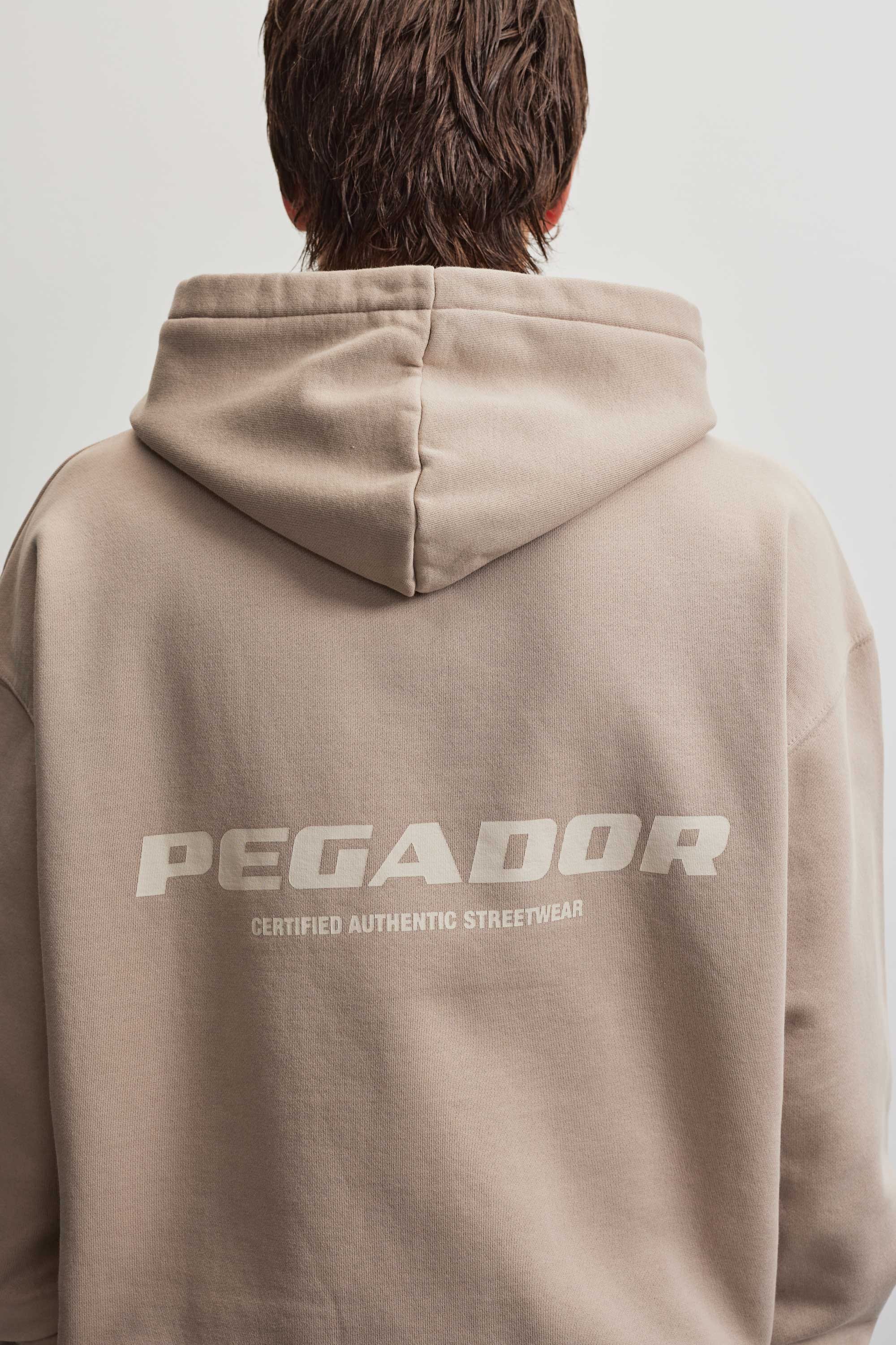 PEGADOR Sweat à capuche »COLNE LOGO OVERSIZED HOODIE«, mélange de coton, oversize
