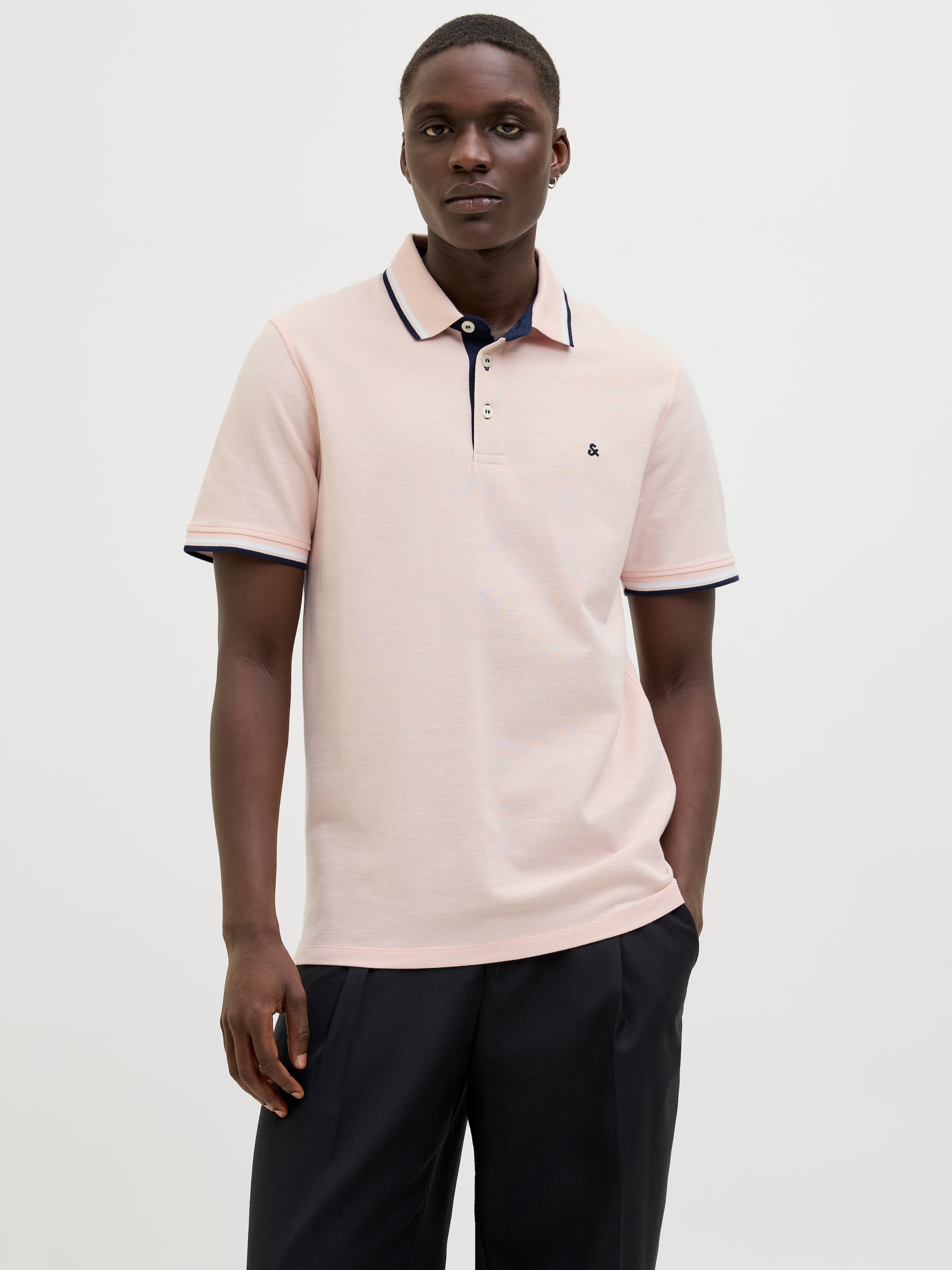 Jack & Jones Poloshirt »JJEPAULOS POLO SS NOOS« Baumwolle, slim fit