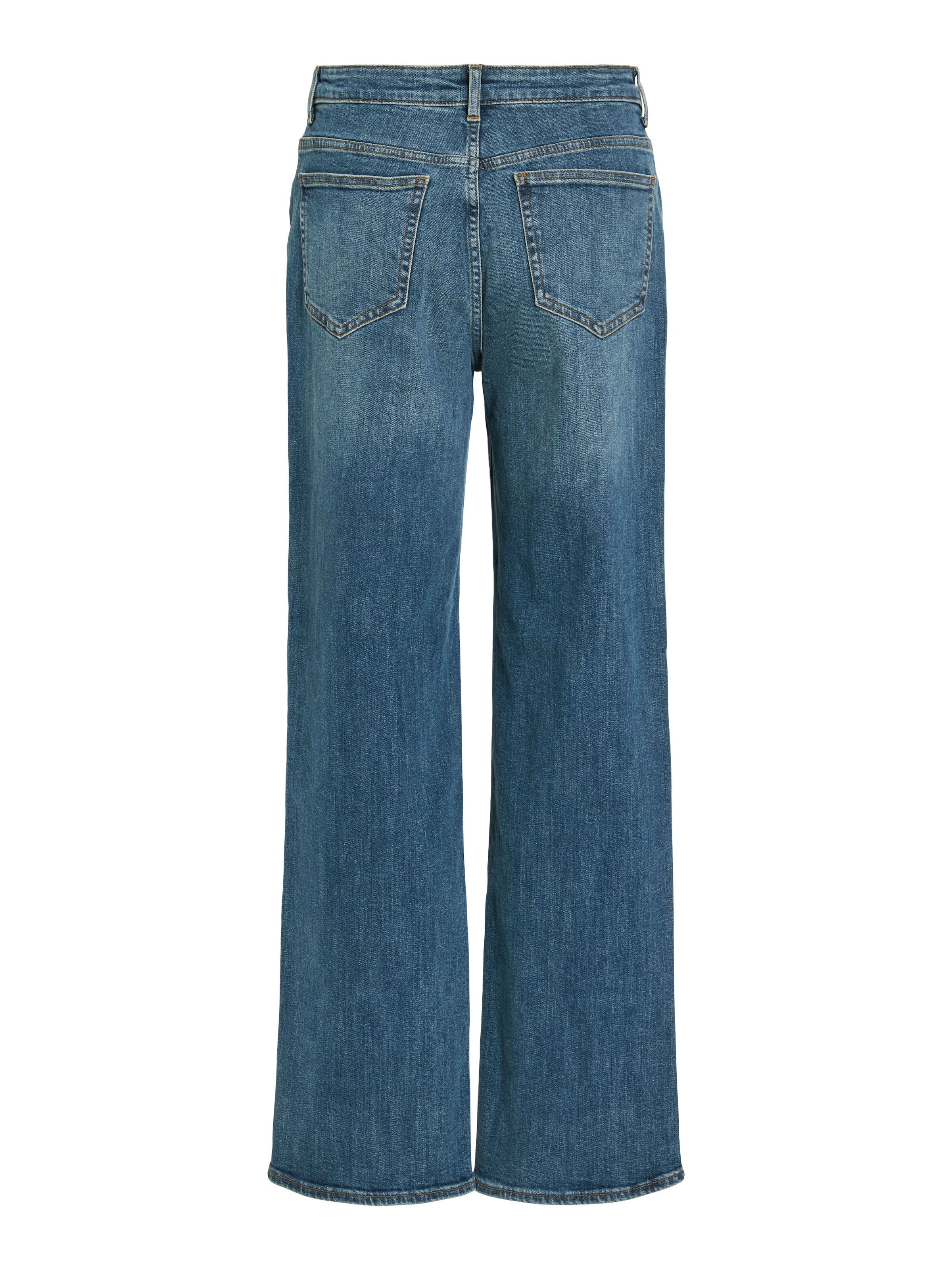 Vila Jeans droit »VILISA RW STRAIGHT JEANS ROS - NOOS« Mélange de coton, taille normale, coupe droite
