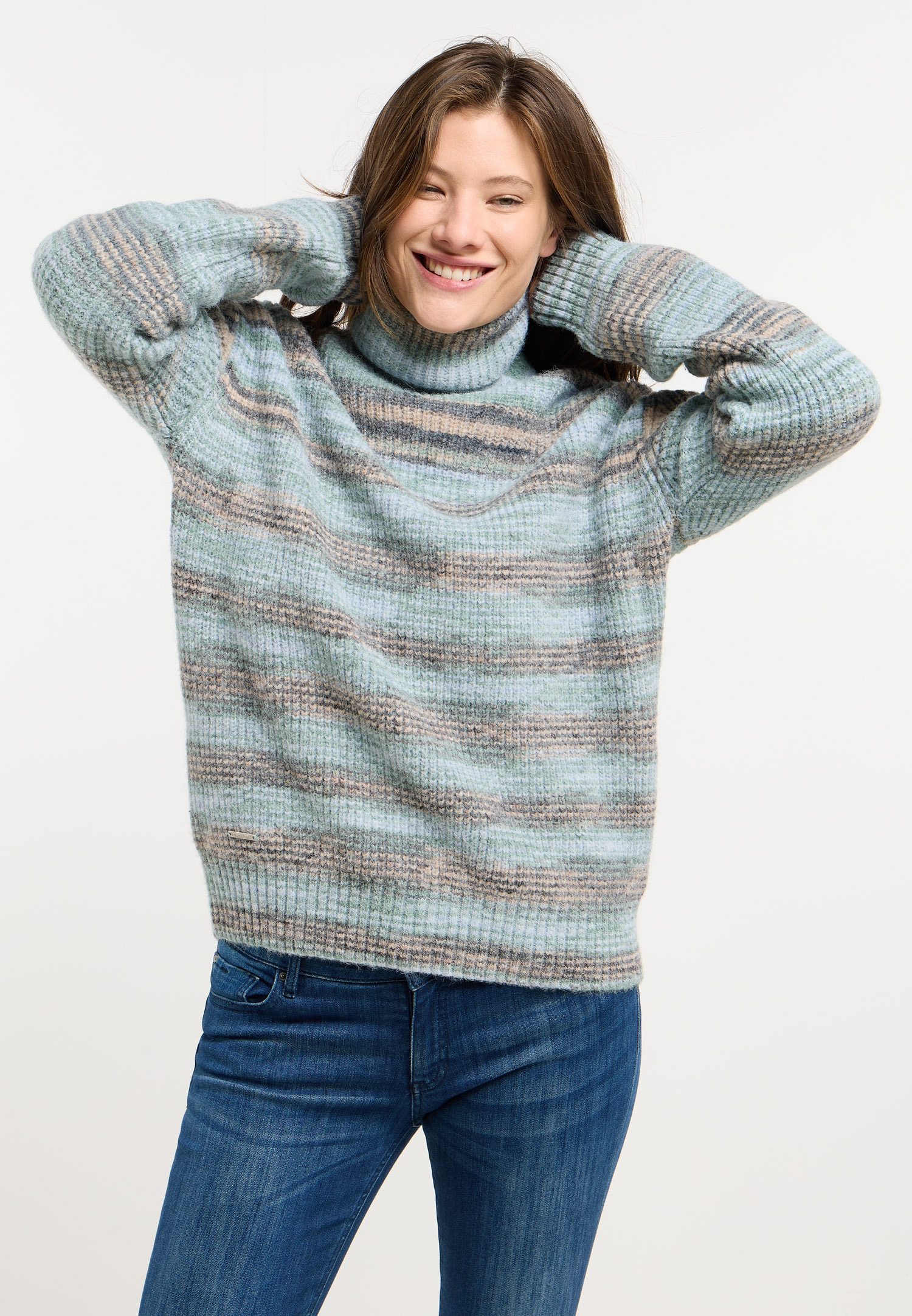 Ragwear Rollkragenpullover »SAFINA« pflegeleichter Materialmix, hoher Rollkragen