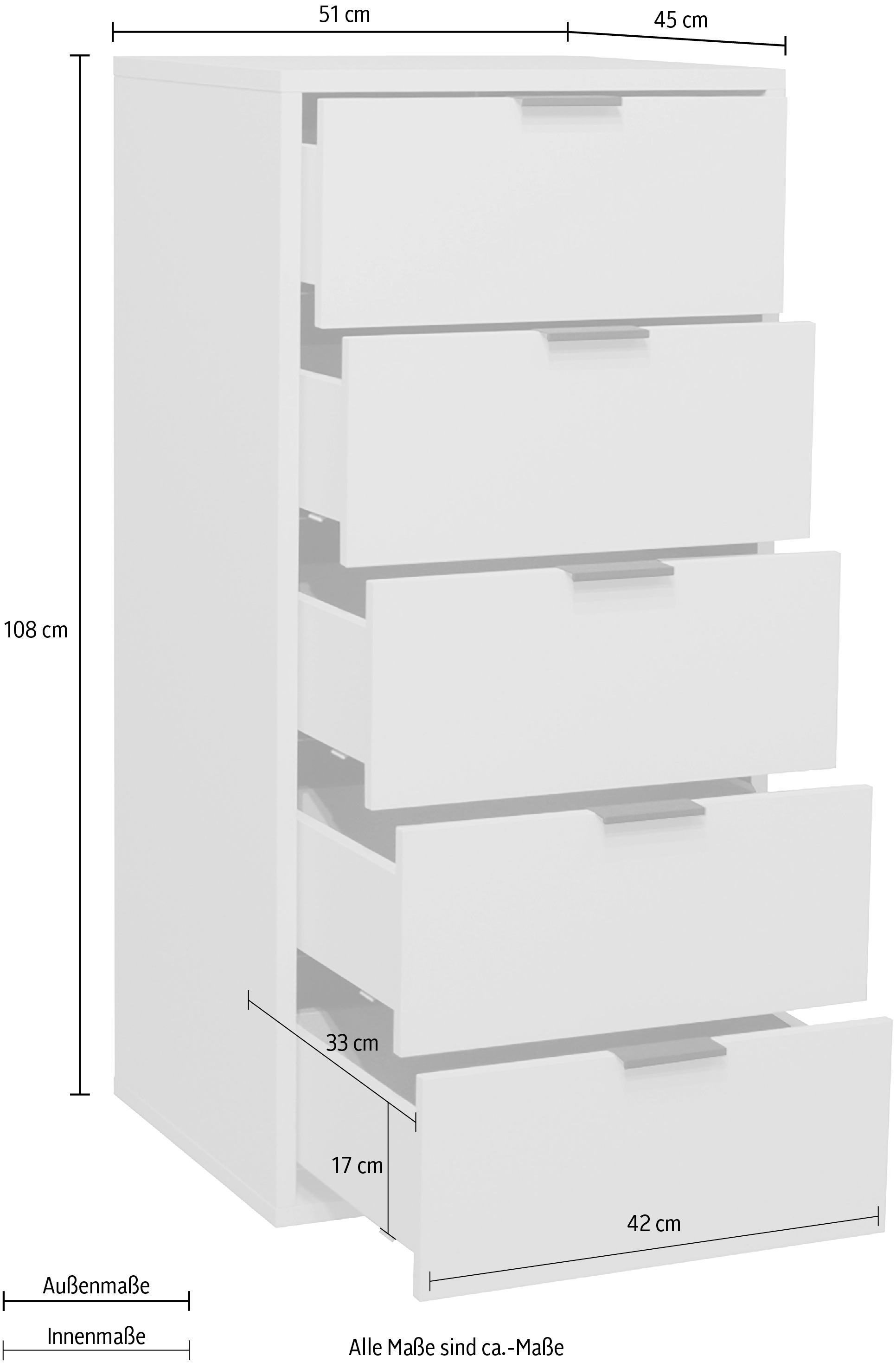 Mäusbacher Commode »Bonnie TOPSELLER!« OTTOs Choice,  Kommode mit 5 Schubkästen