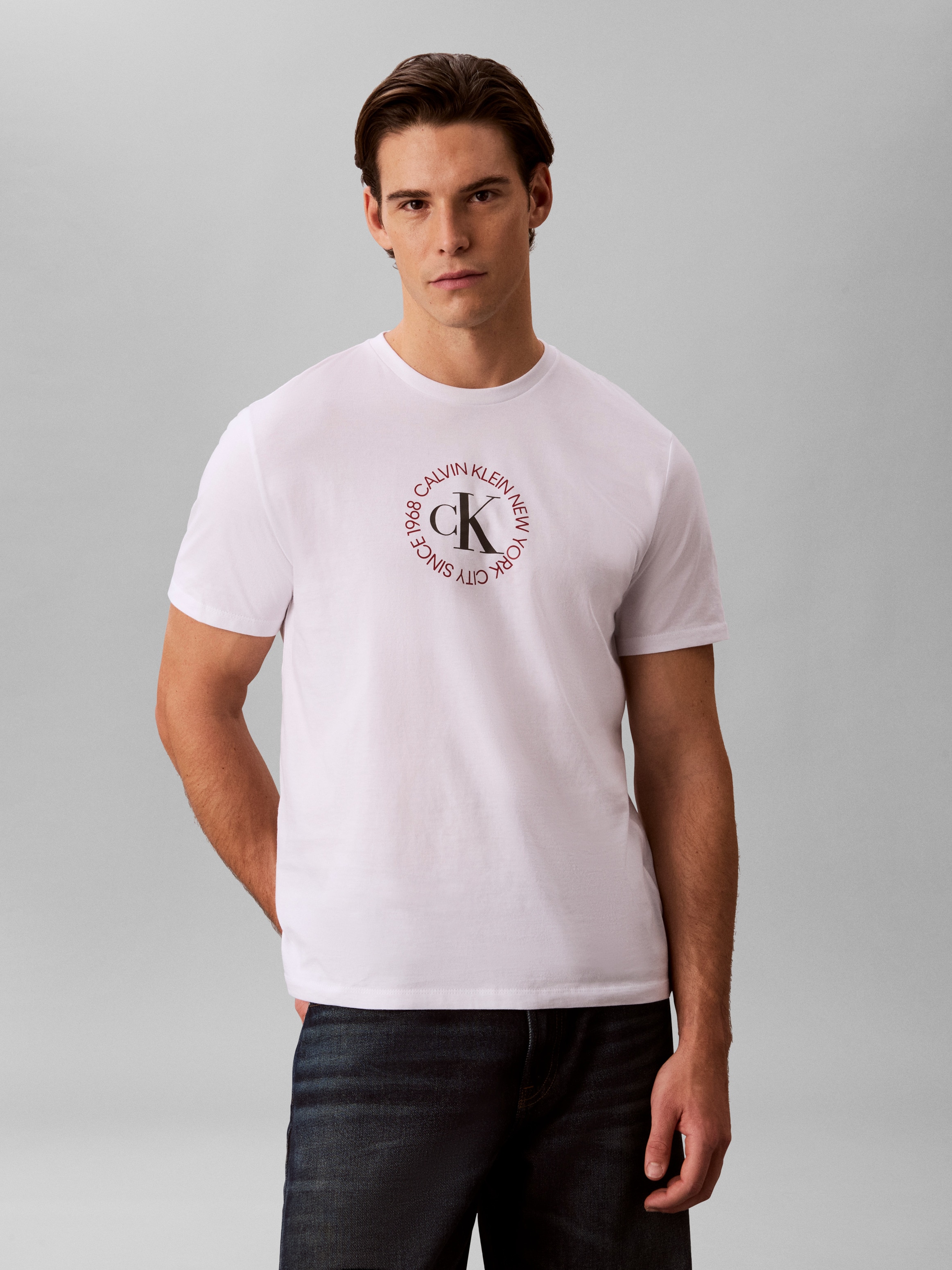 Calvin Klein Jeans T-shirt Regular fit mit Rundhalsausschnitt