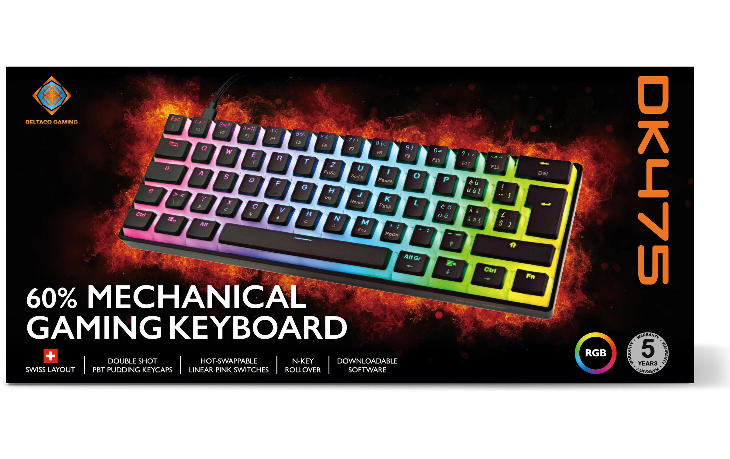 DELTACO Clavier de jeu »GAM-075V2-CH« ()