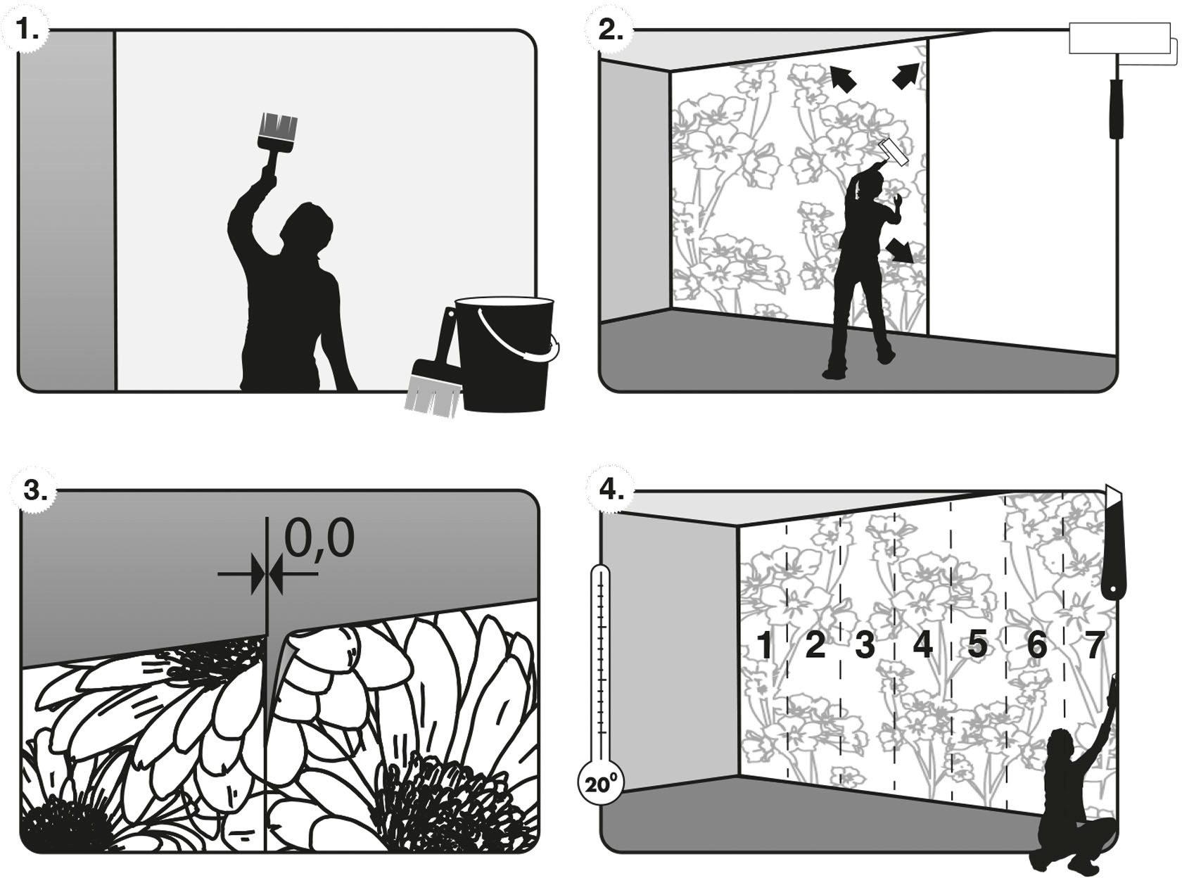 Komar Papier peint intissé »Digitaldruck Vlies -  Fata Morgana - Grösse 350 x 250 cm« imprimé Wohnzimmer, Schlafzimmer