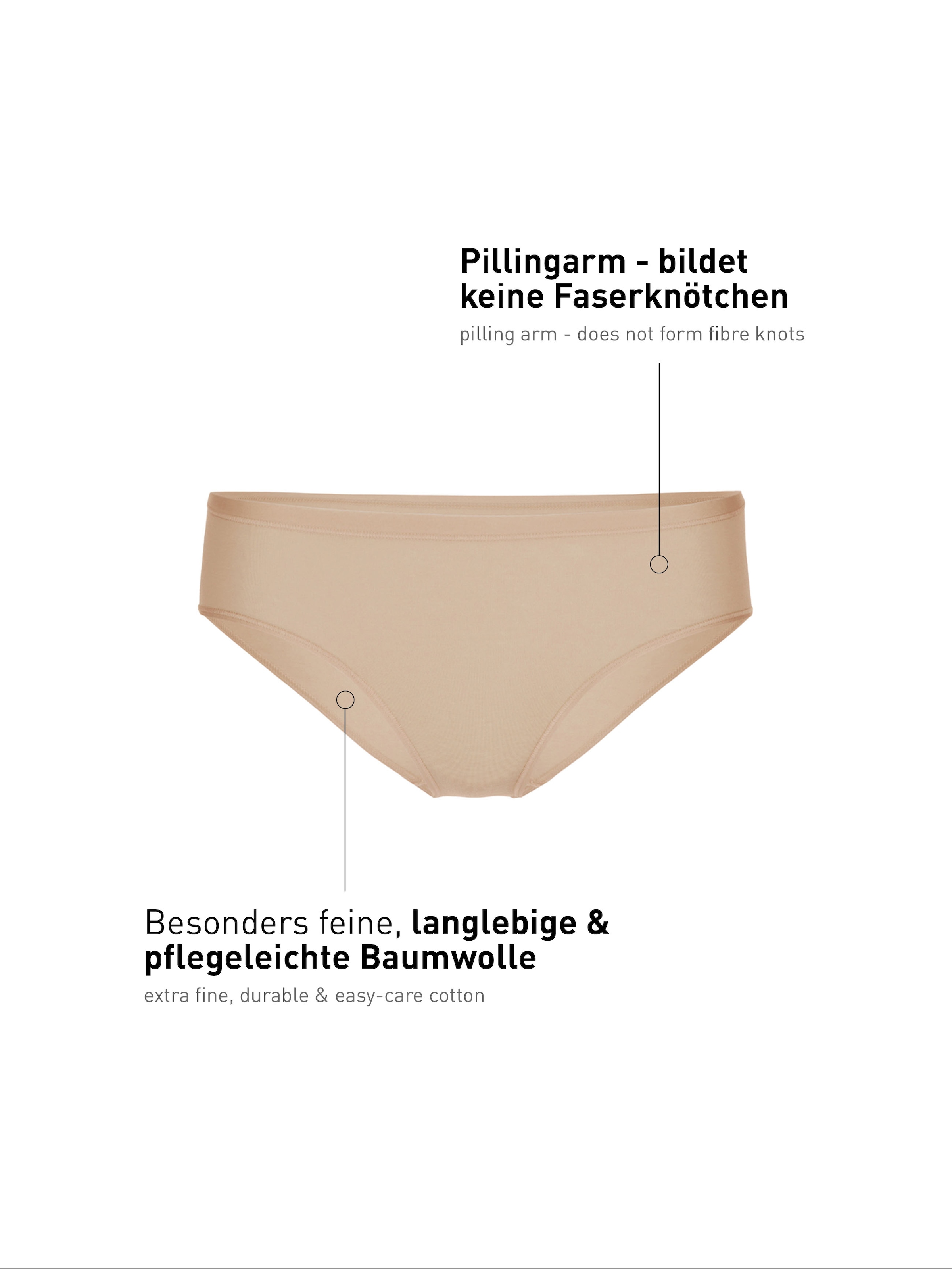 CALIDA Slip »Natural Comfort« Regular Cut, elastisch, weich, Single Jersey Qualität, pillingarm