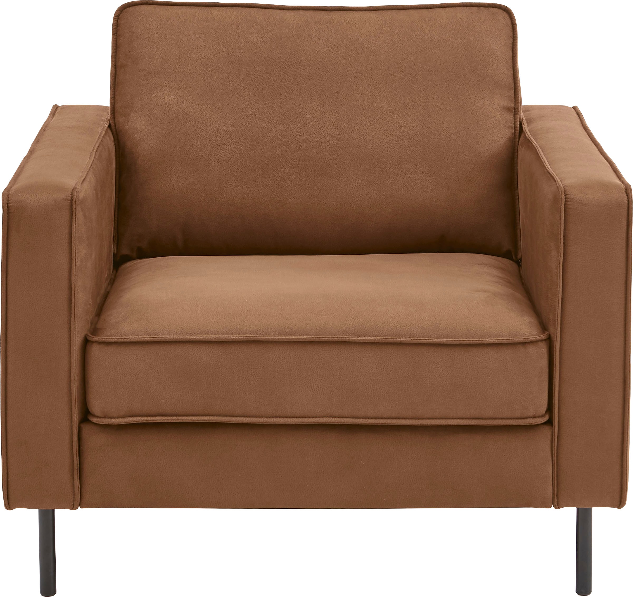 ATLANTIC home collection Sessel »Weston« im skandinavischem Stil, mit Wellenunterfederung