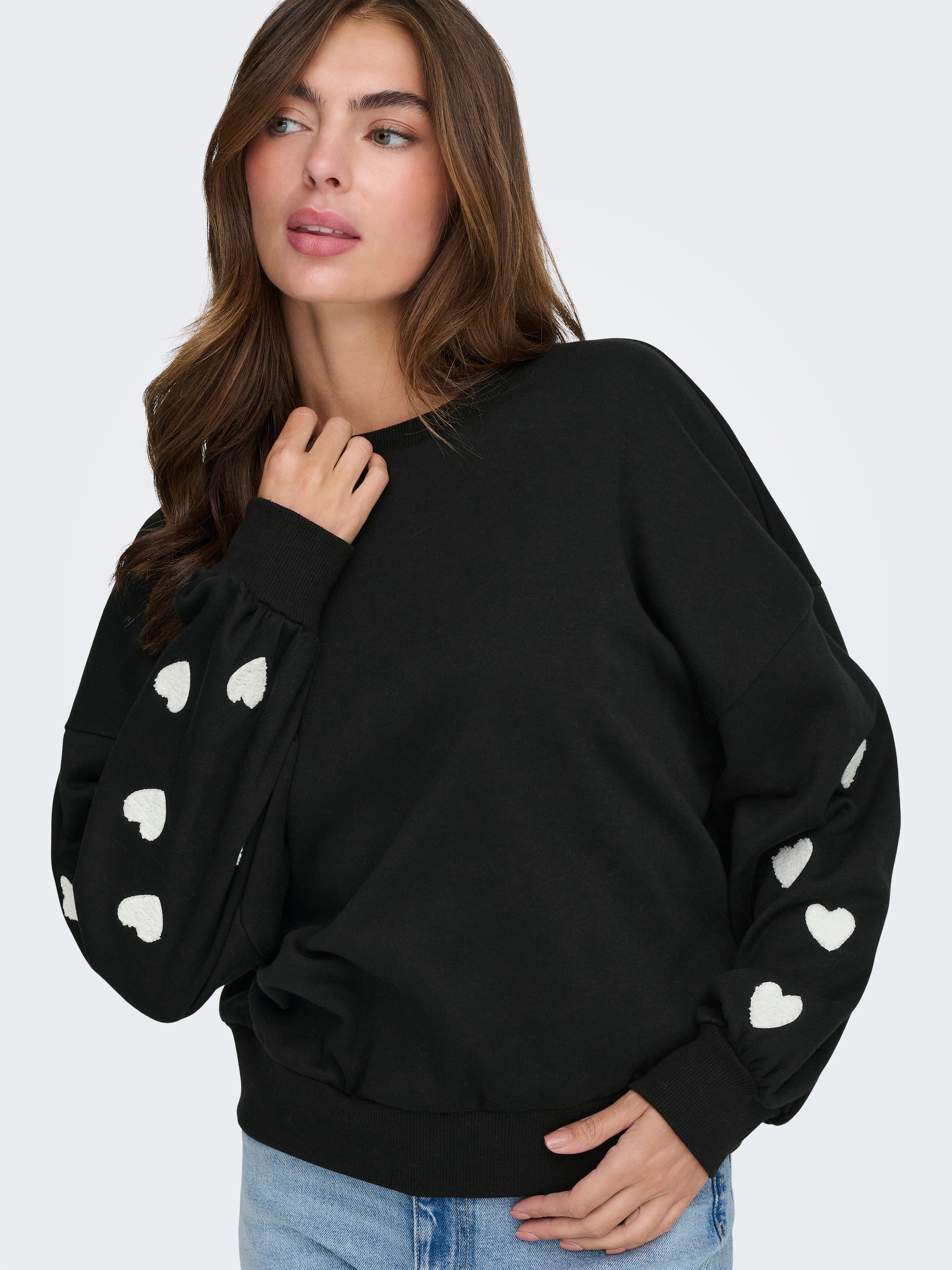 ONLY Sweatshirt »ONLMACY L/S O-NECK BOX CC SWT«
