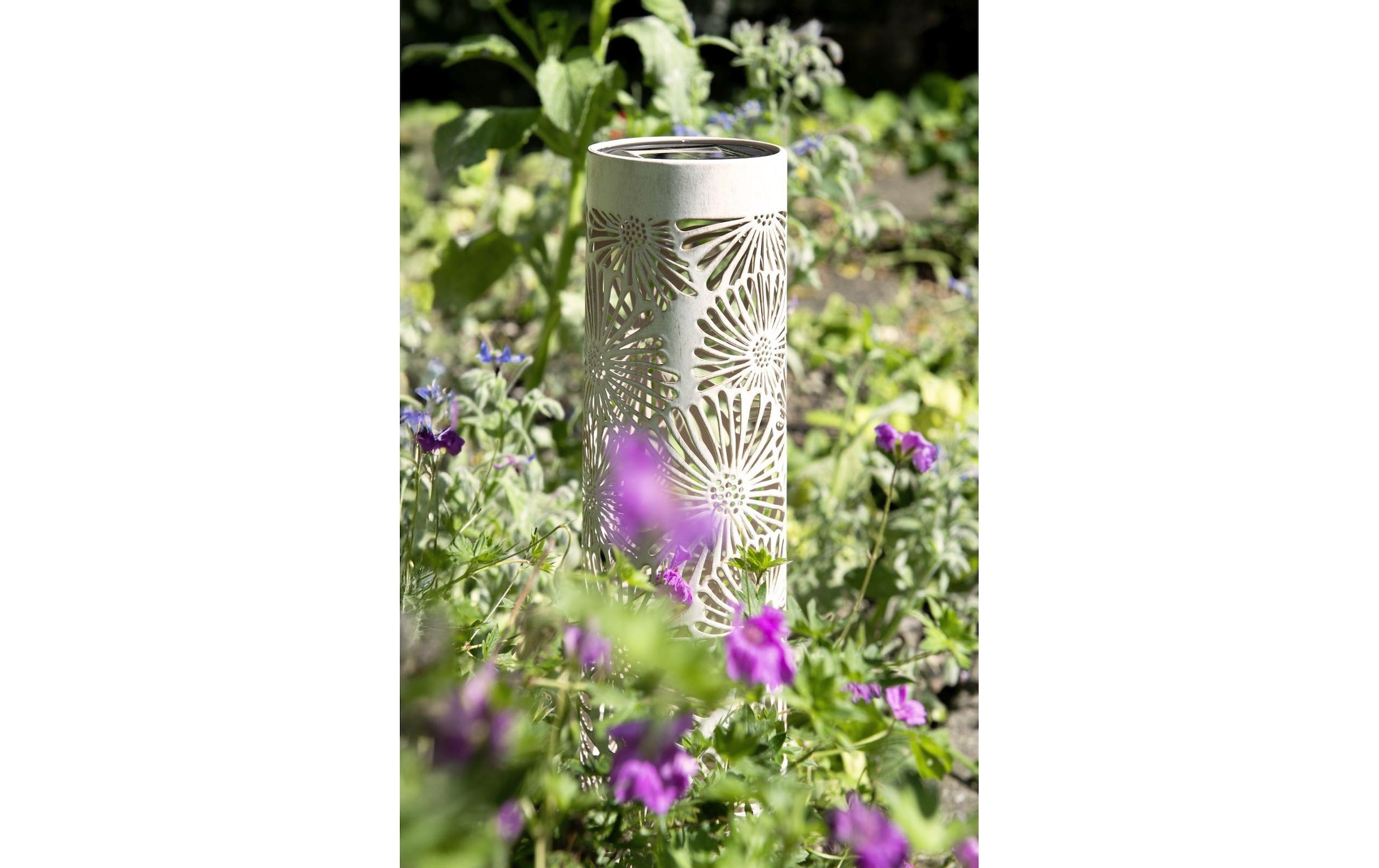 STT Laterne »Antic Pillar Blossom 38 cm« Stilvolle Solar-Gartenlaterne aus Metall