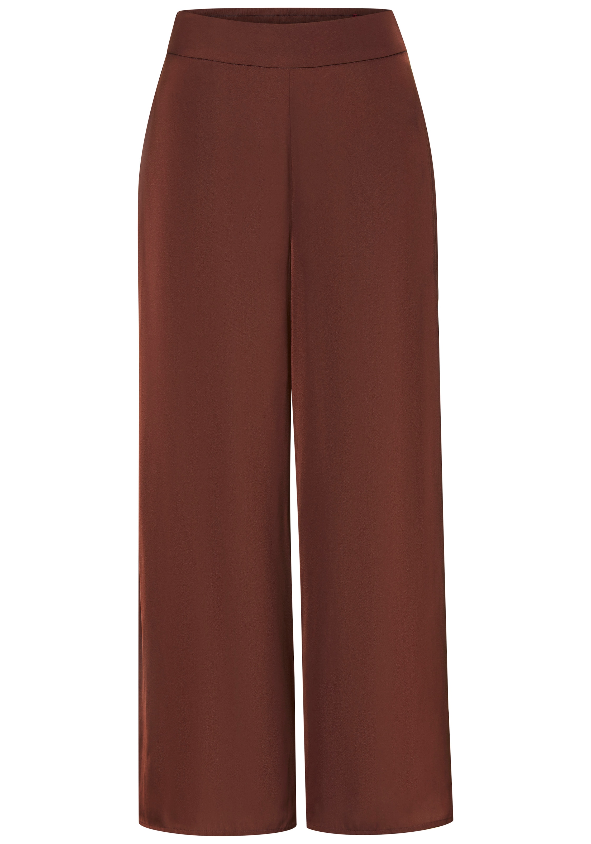 LASCANA Pantalon tissé  aus leichter Satinqualität, weite Palazzohose mit Taschen, Stoffhose