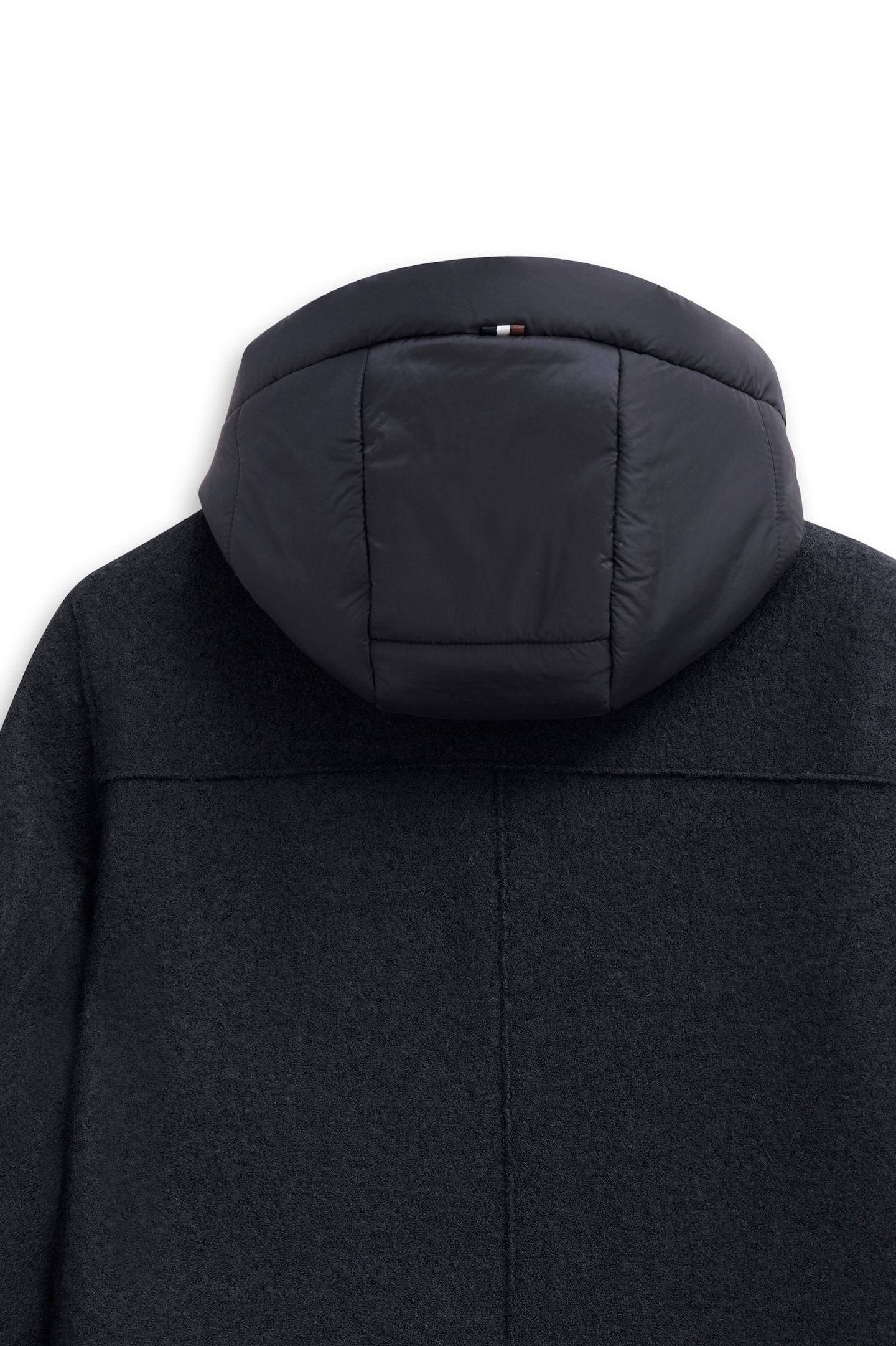 bugatti Wollmantel »Modern Fit« mit Kapuze & herausnehmbarer Weste