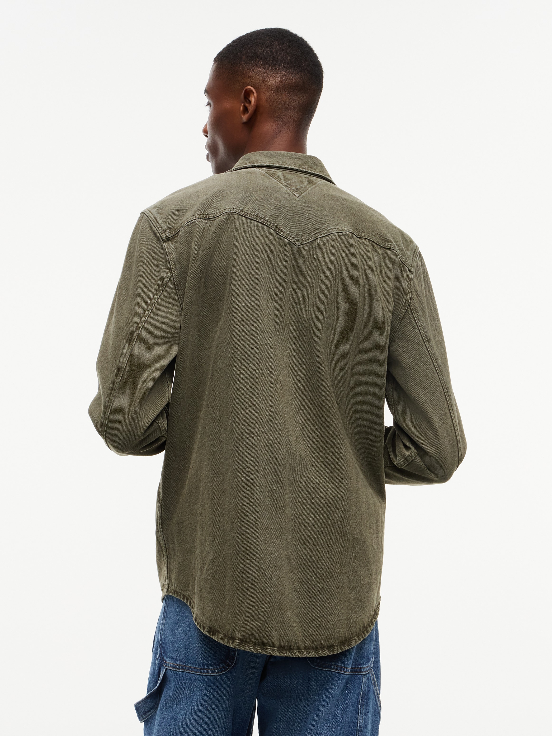 Tommy Jeans Chemise à manches longues »REGULAR WASHED WESTERN SHIRT« Coupe régulière avec col chemise