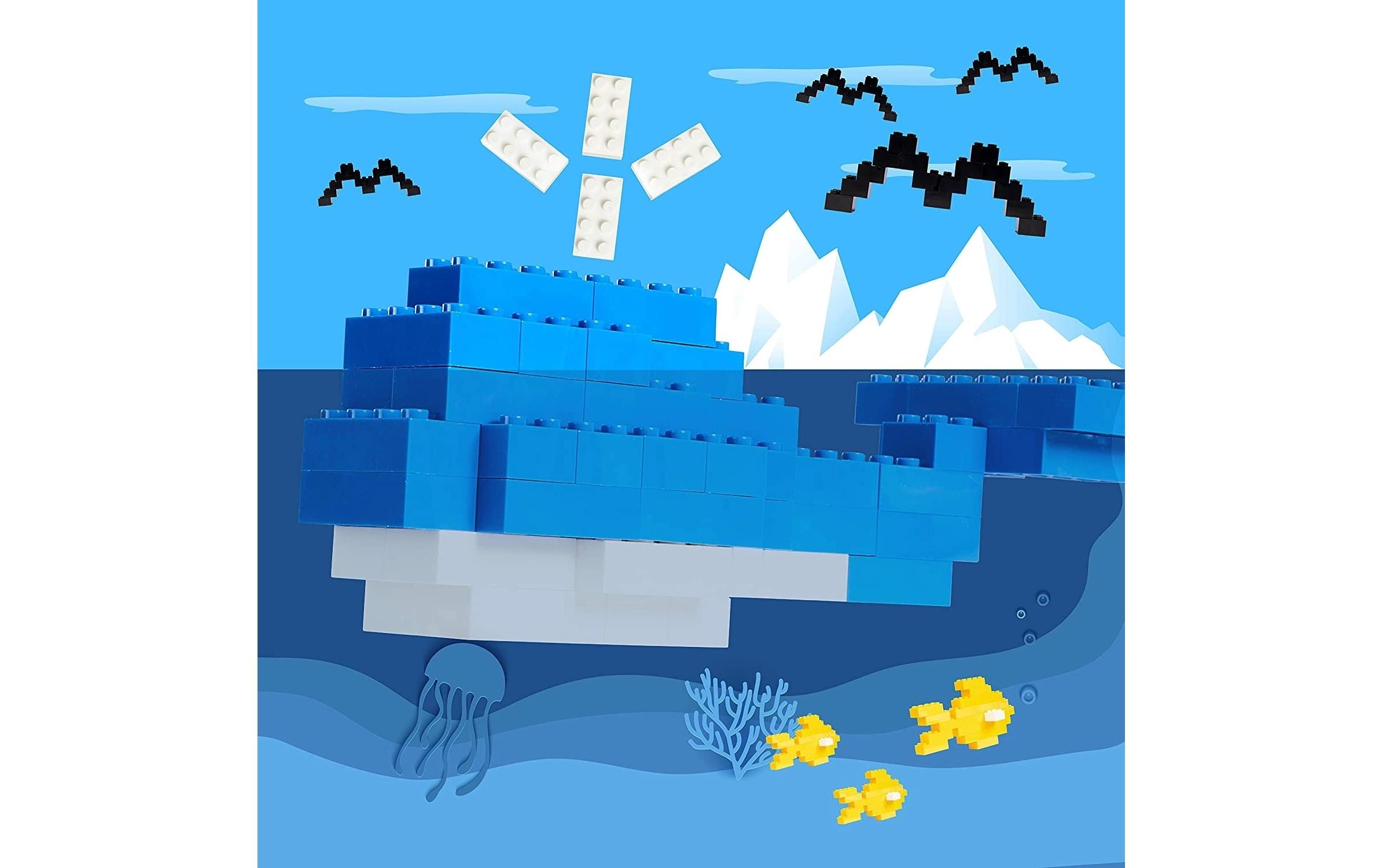 Blox Briques de jeu »Bausteine 300 mehrfarbige 8er Steine«