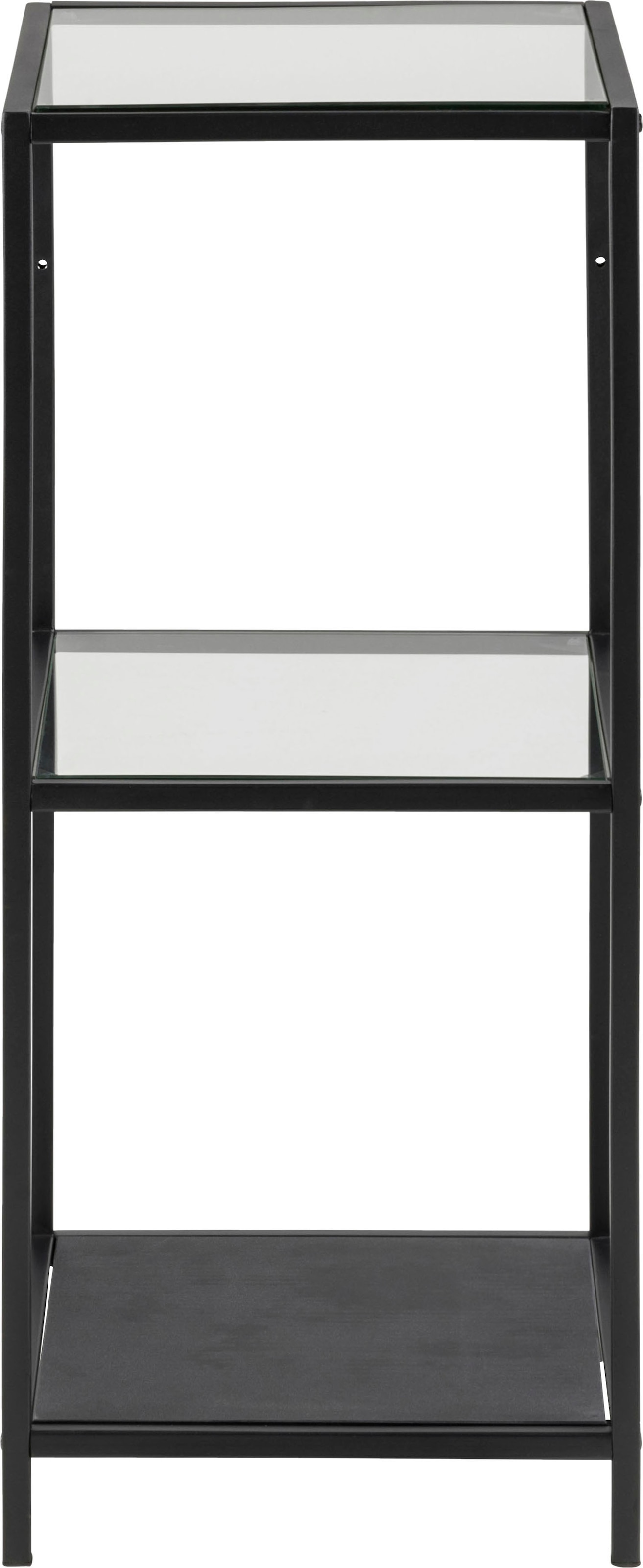 ACTONA GROUP Étagère sur pied »Stoke« en métal avec étagères en verre, construction légère, hauteur 82cm