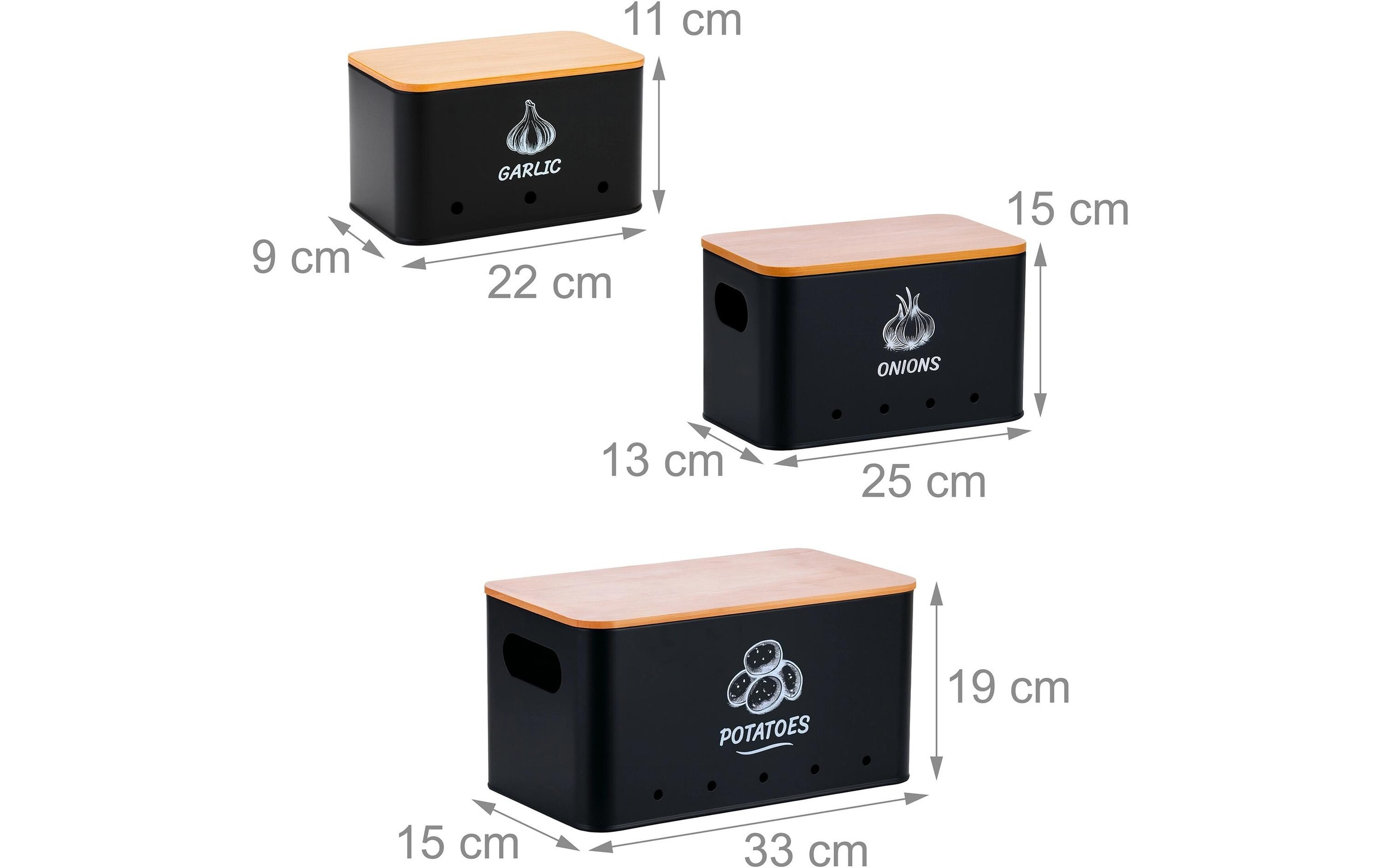 relaxdays Aufbewahrungsbox »3er Set«