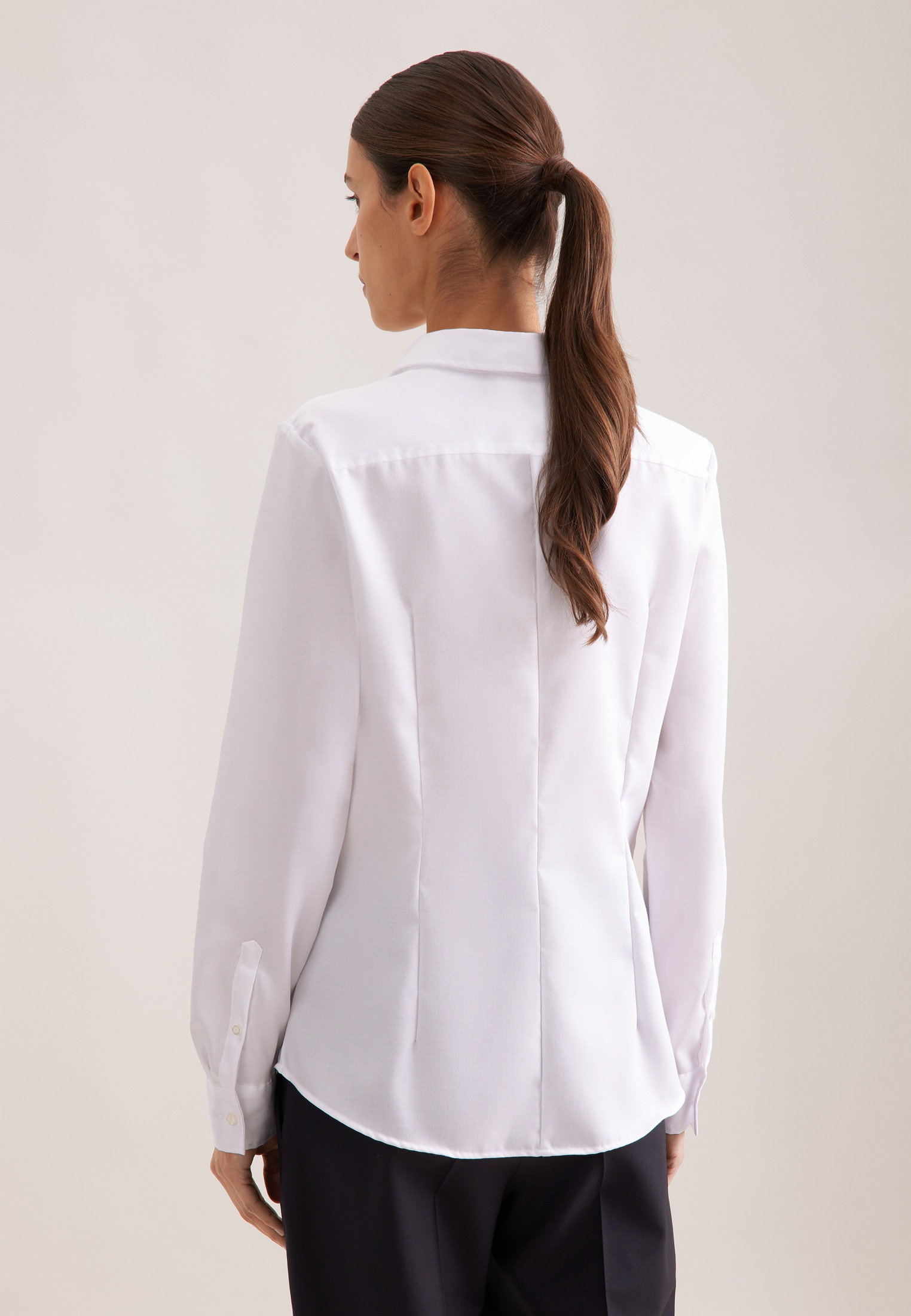 seidensticker Hemdbluse »Schwarze Rose«, 1/1 Kragen Uni
