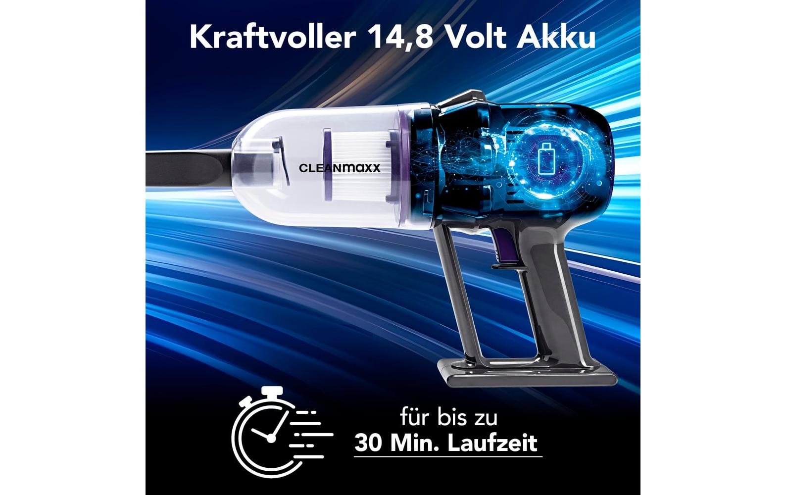 CLEANmaxx Aspirateur à main et à manche sans fil »14,8 V«