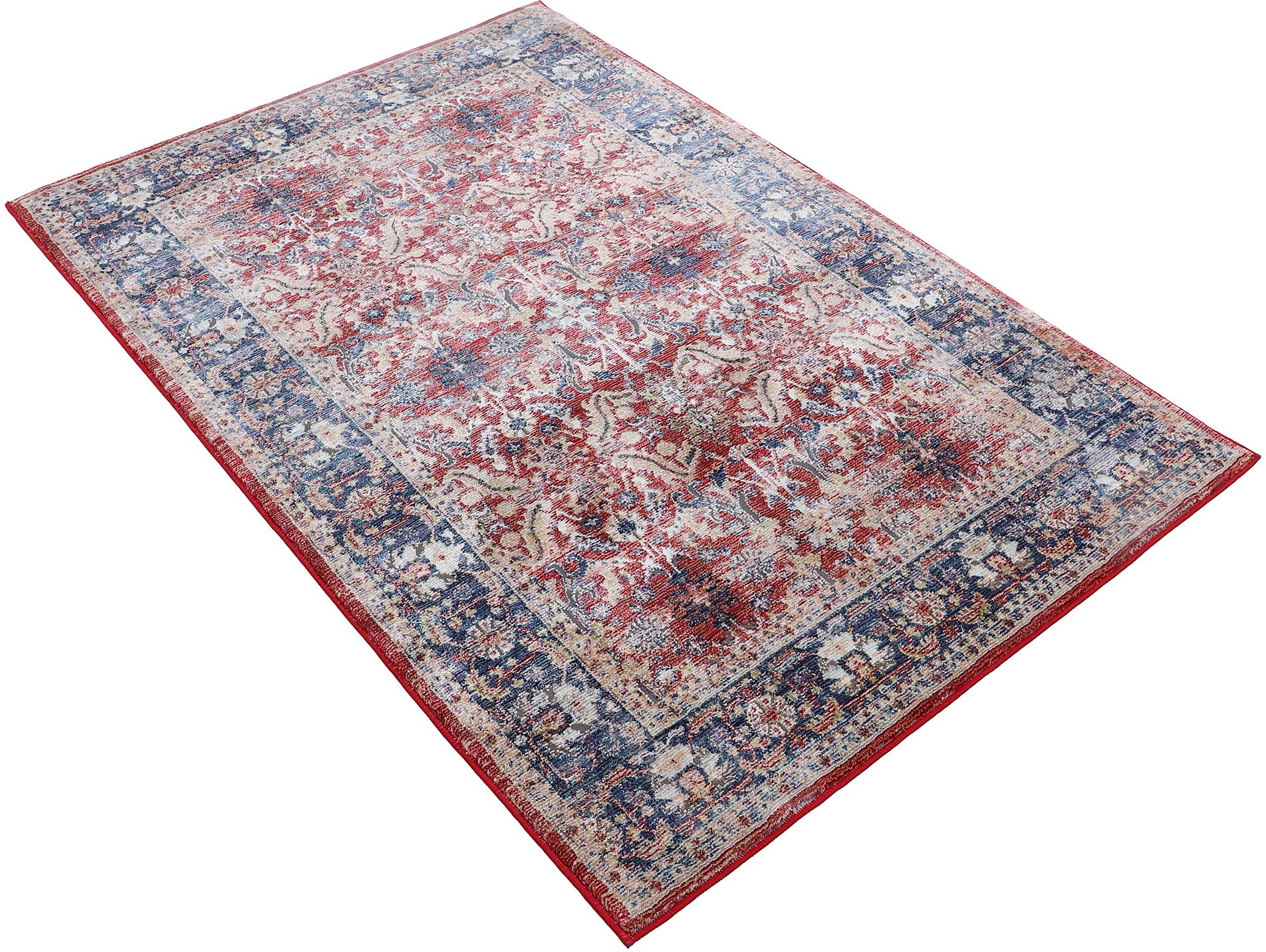 carpetfine Tapis »Vintage Marin« Rectangulaire 8 mm Höhe Orient Vintage Look