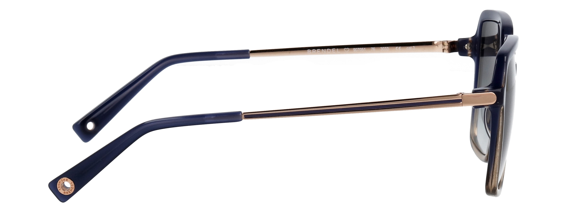 BRENDEL eyewear Lunettes de soleil »Modell 907051« Form Karree/Eckig, Logoschriftzug auf Bügel, Kombifassung