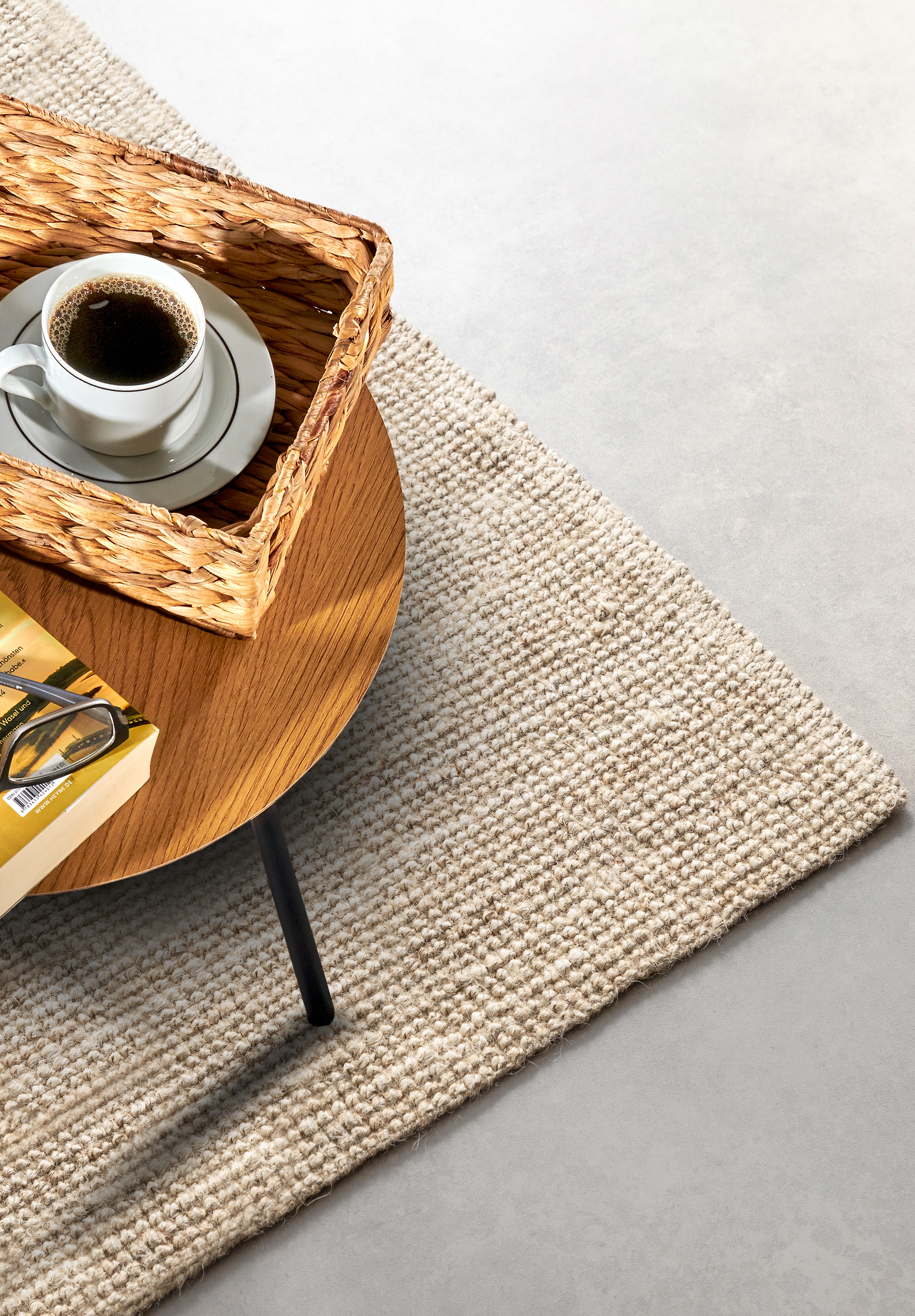 my home Teppich »Avot Juteteppich« rechteckig 10 mm Höhe 100% Jutefaser, Läufer, Esszimmer, Wohnzimmer, Skandi