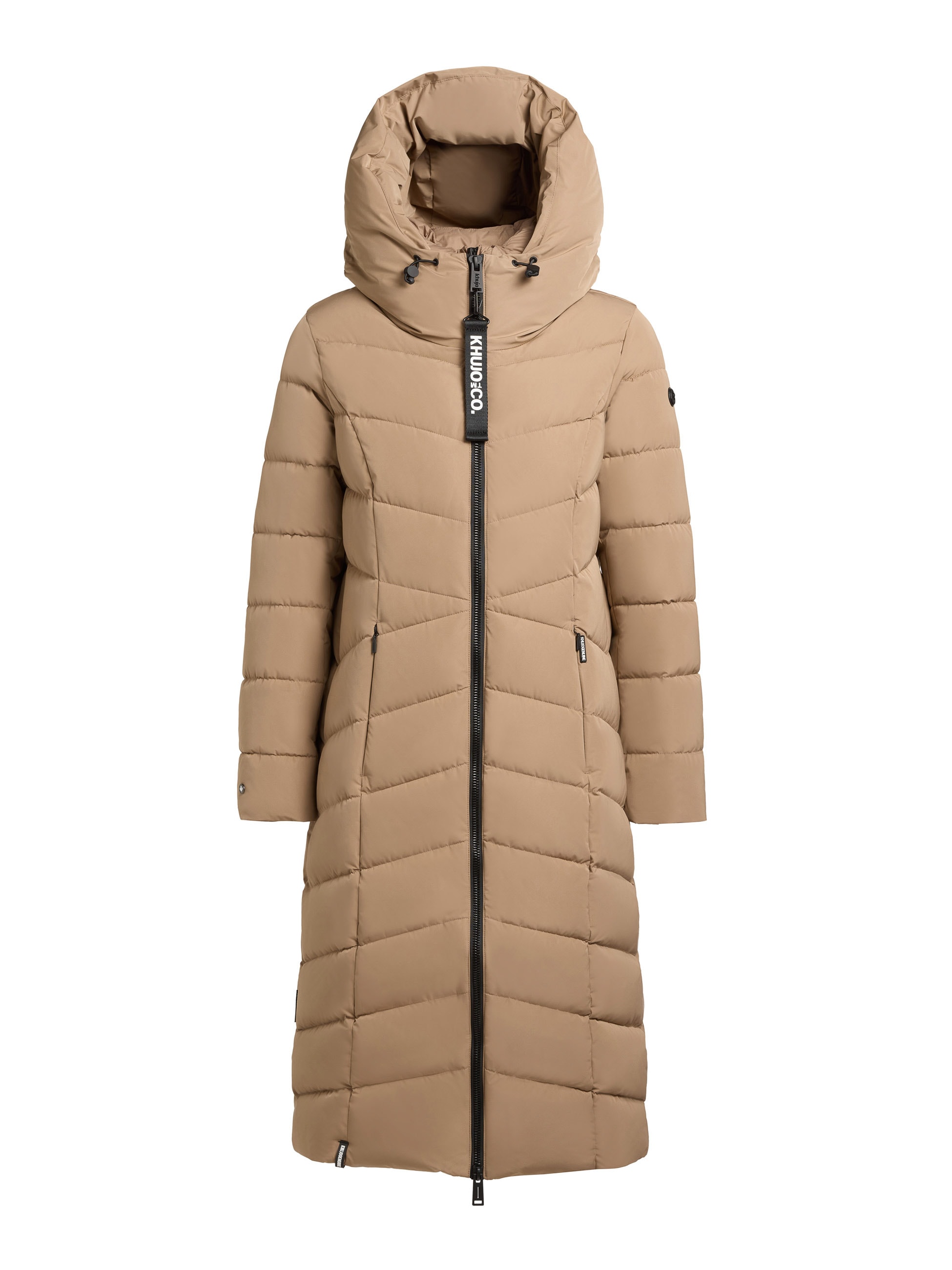 khujo Steppmantel »FISKA« Kapuze mit elastischem Kordelzug