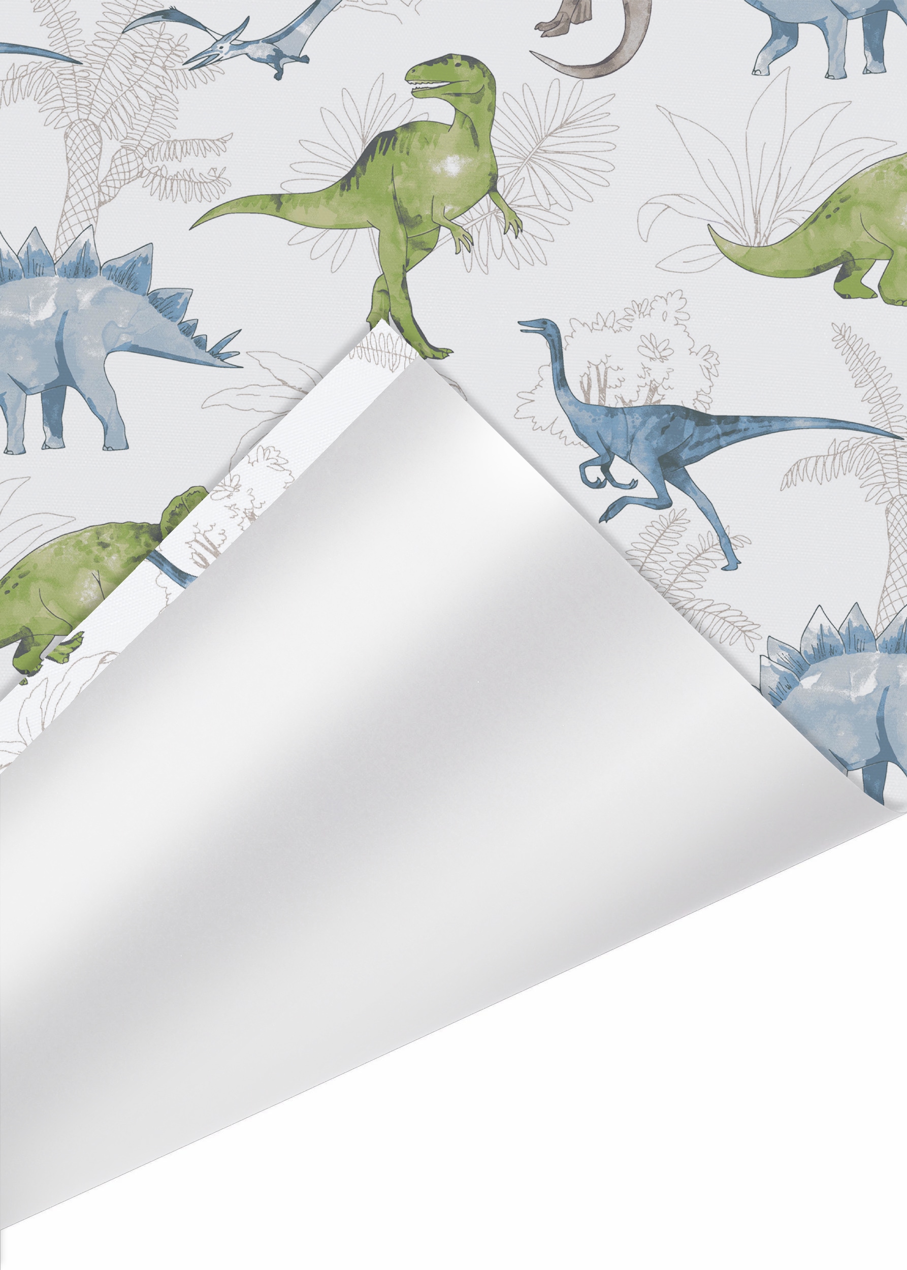 Lüttenhütt Rollo »DINO« verdunkelnd Blendschutz | Sichtschutz | Verdunkelung ohne Bohren freihängend Fixmass, Klemmfix, DINO, Kinderrollo -NEUHEIT!