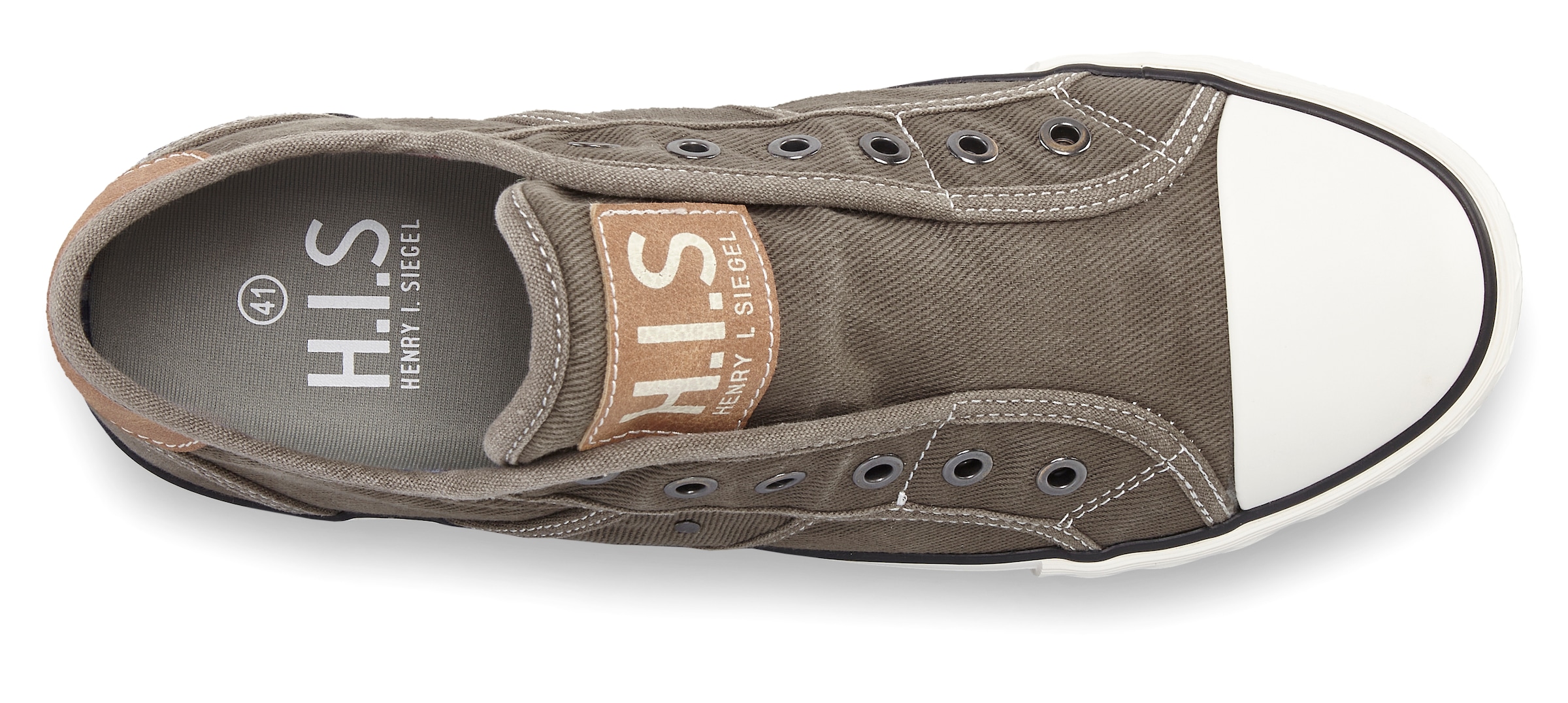 H.I.S Sneakers »Textilschuh, Stoffschuh, Turnschuh, Halbschuh, Freizeitschuh, Slipper«  Slip-On-Sneaker aus weichem Textilmaterial, Unisex