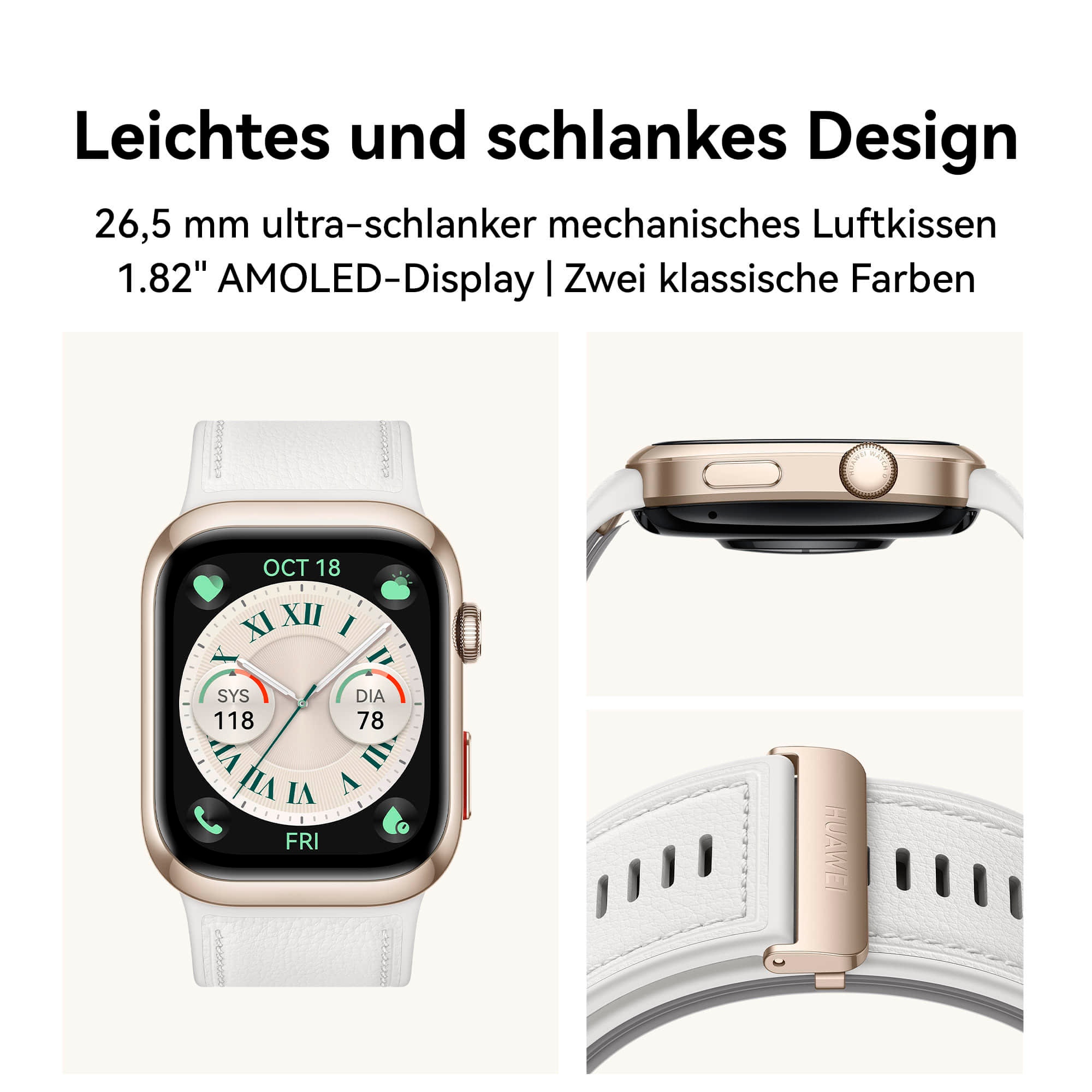 Huawei Smartwatch »Watch D2 Blutdruck«(/ 1,82 ″) Harmony OS