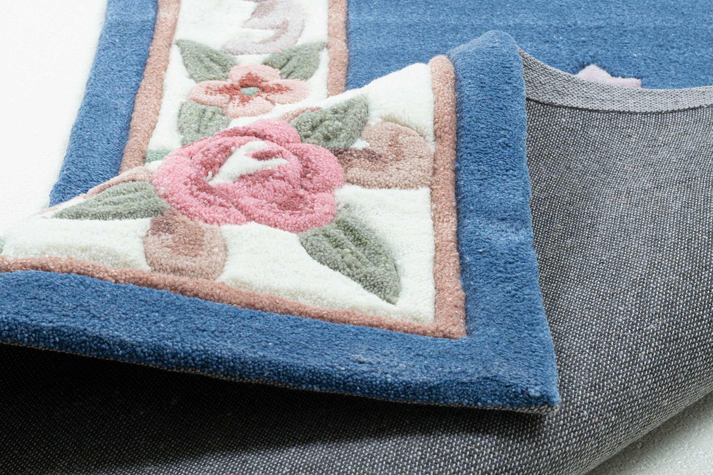 THEKO Bettumrandung »Ming« Höhe 14 mm 3 Stk. tlg. Bettvorleger, Läufer-Set, hochwertiges Acrylgarn, florales Design