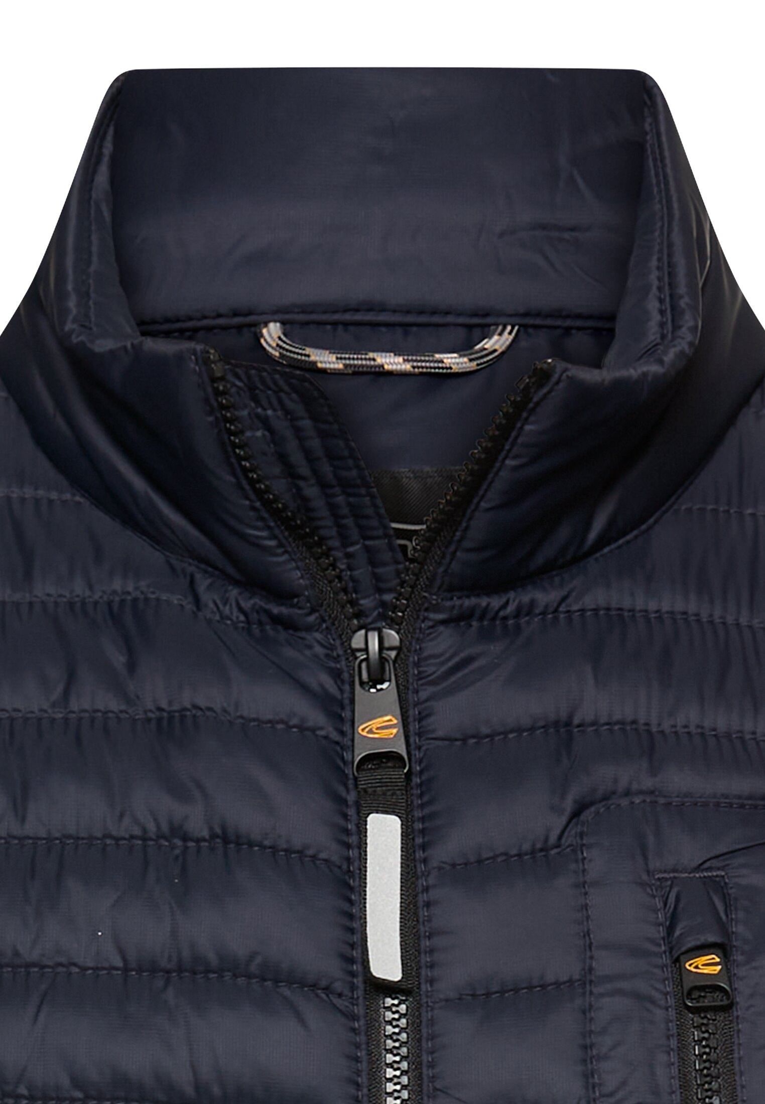 camel active Steppweste mit Stehkragen und Reissverschluss