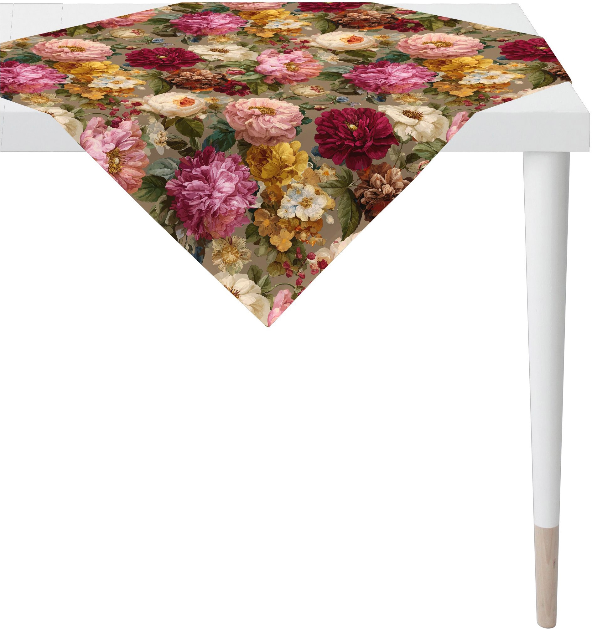 APELT Mitteldecke »7405« klassisches Blumenmotiv all over