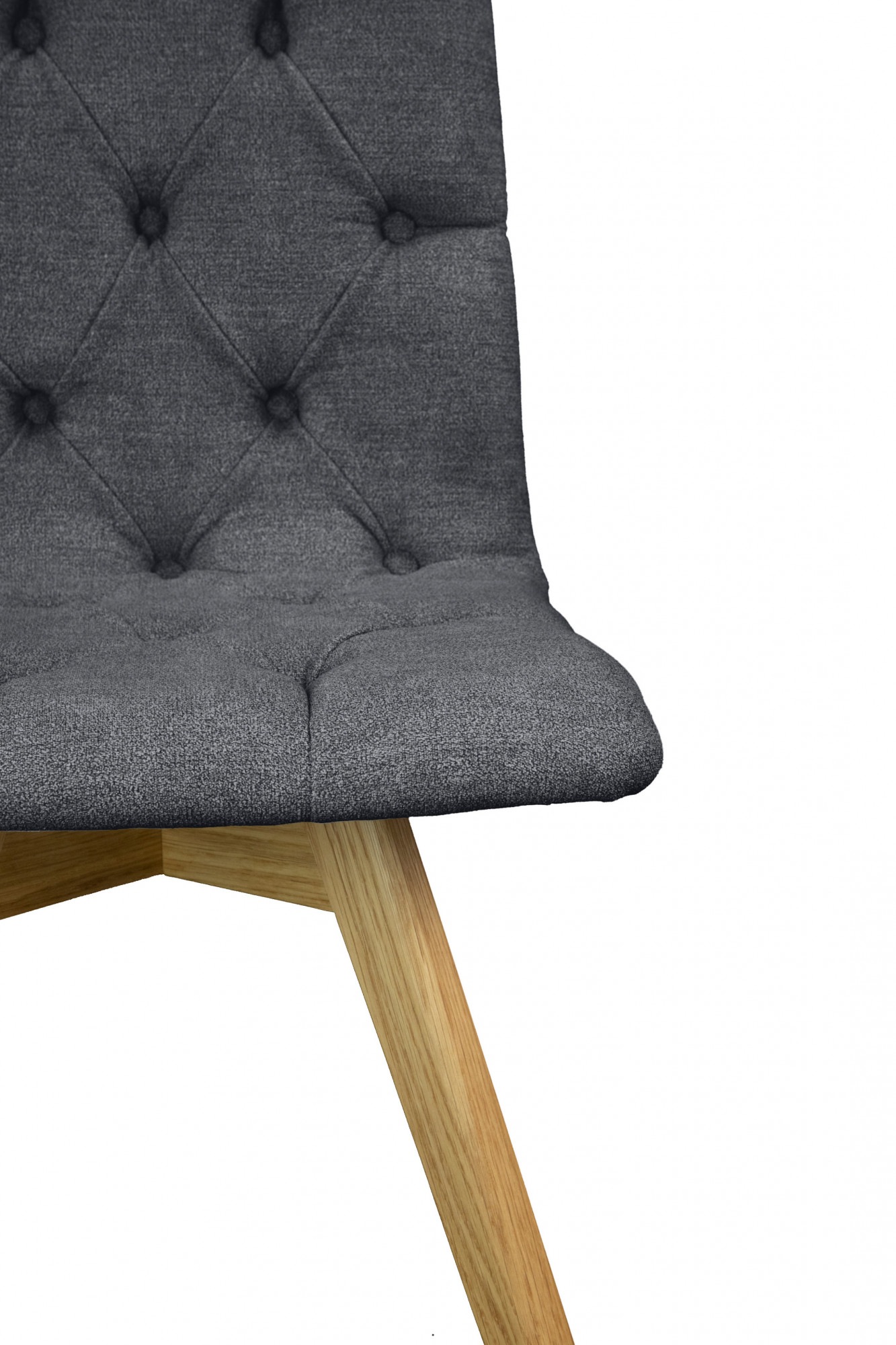 andas Chaise de salle à manger »Rania« (Set) 2 cuisMassivholzgestell, mit Knopfheftung