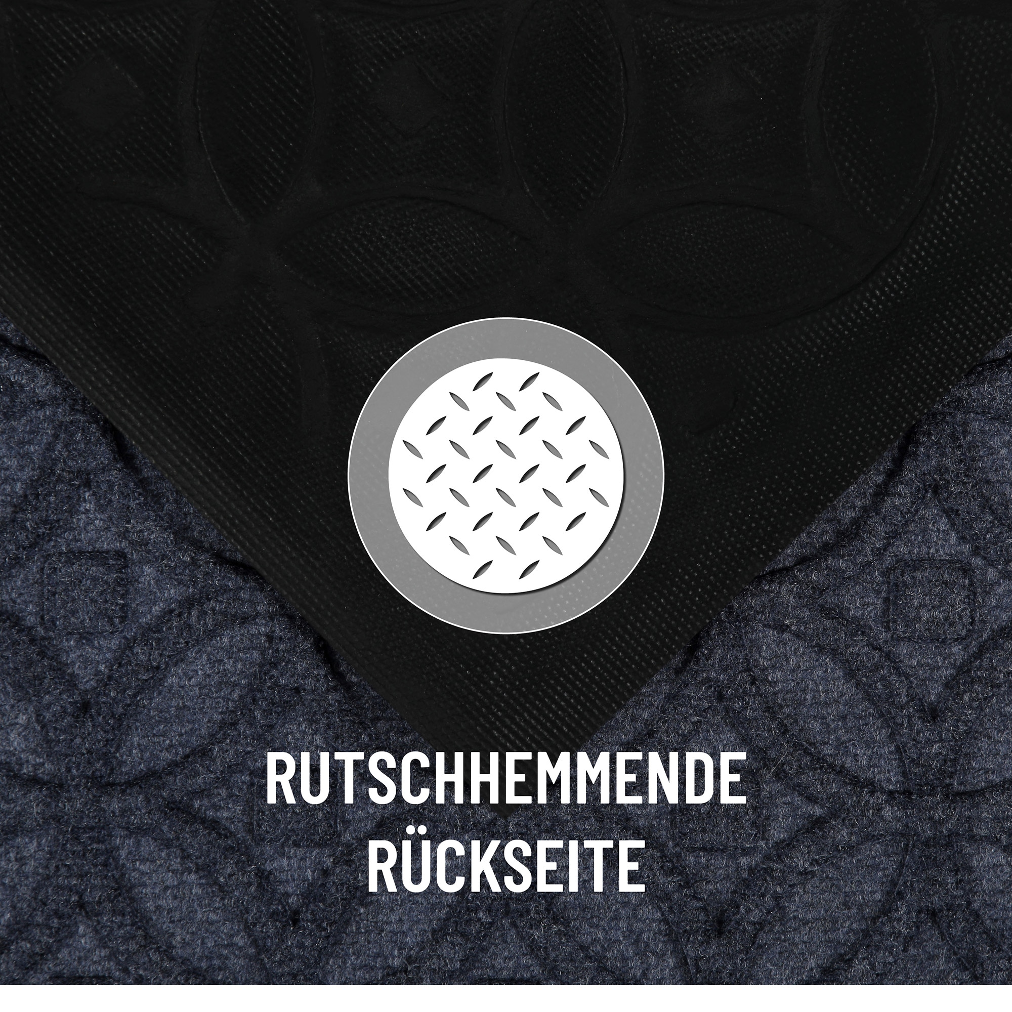 Wecon home Tapis de sol »Midnight Mosaic« Rectangulaire 4 mm Höhe pflegeleicht, rutschfest, Ornamente, Innen & Aussen, Schmutzfangmatte