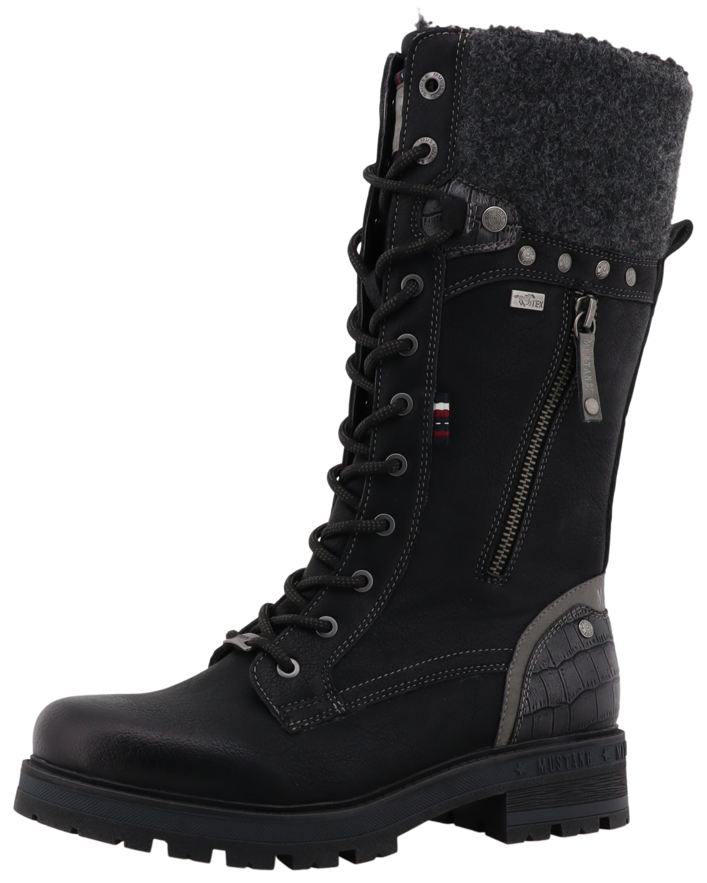 Mustang Shoes Bottes d'hiver »Darleen«  bottes à lacets avec fermeture éclair
