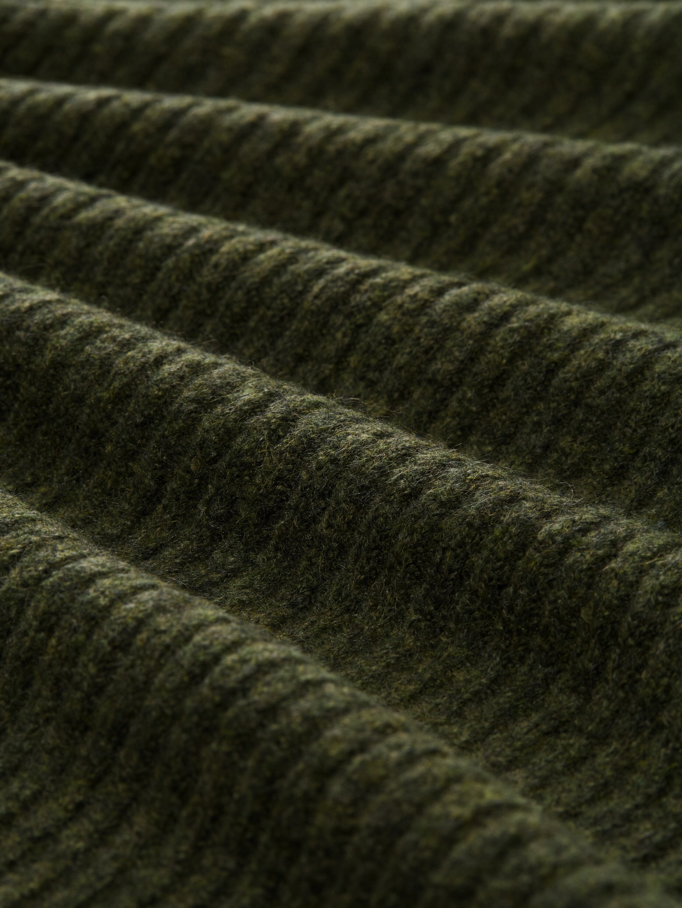 TOM TAILOR Denim Strickpullover mit Stehkragen