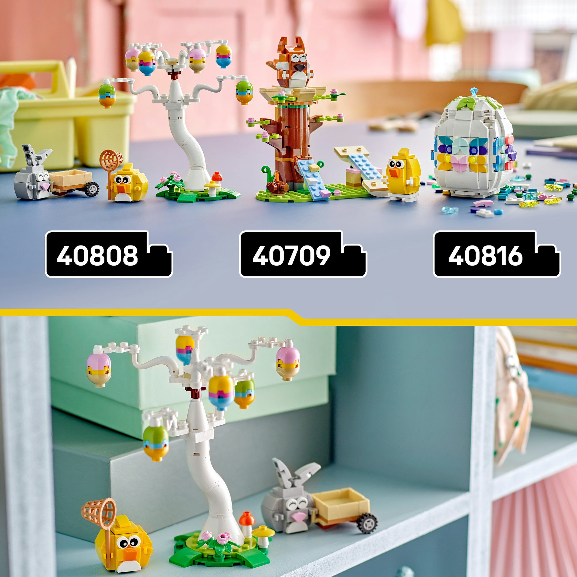 LEGO® Konstruktionsspielsteine »Osterhase und Ostereiersuche (40808), LEGO Iconic« Made in Europe
