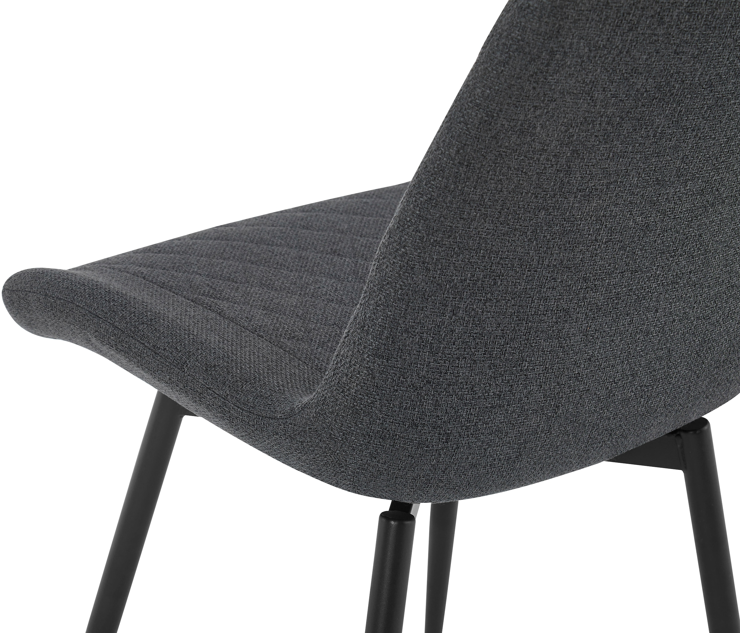 GOODproduct Ensemble de salle à manger »Juniper« Ensemble, 5 tlg. Table 140x80 cm en imitation céramique sinterisée avec 4 chaises, pivotante à 360°