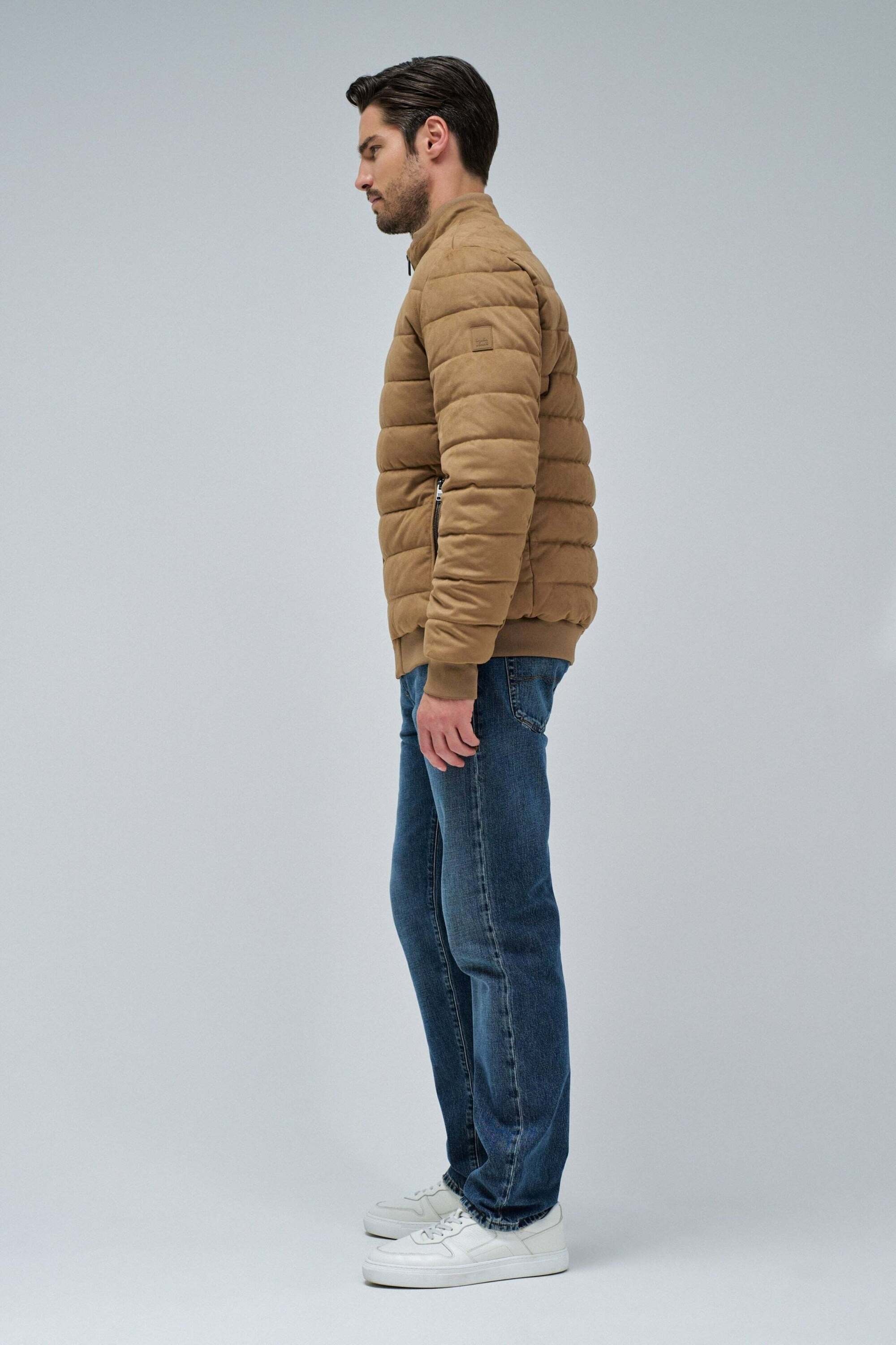 Salsa Steppjacke »Salsa Jeans Steppjacke Suede Puffer Bomber Jacket«