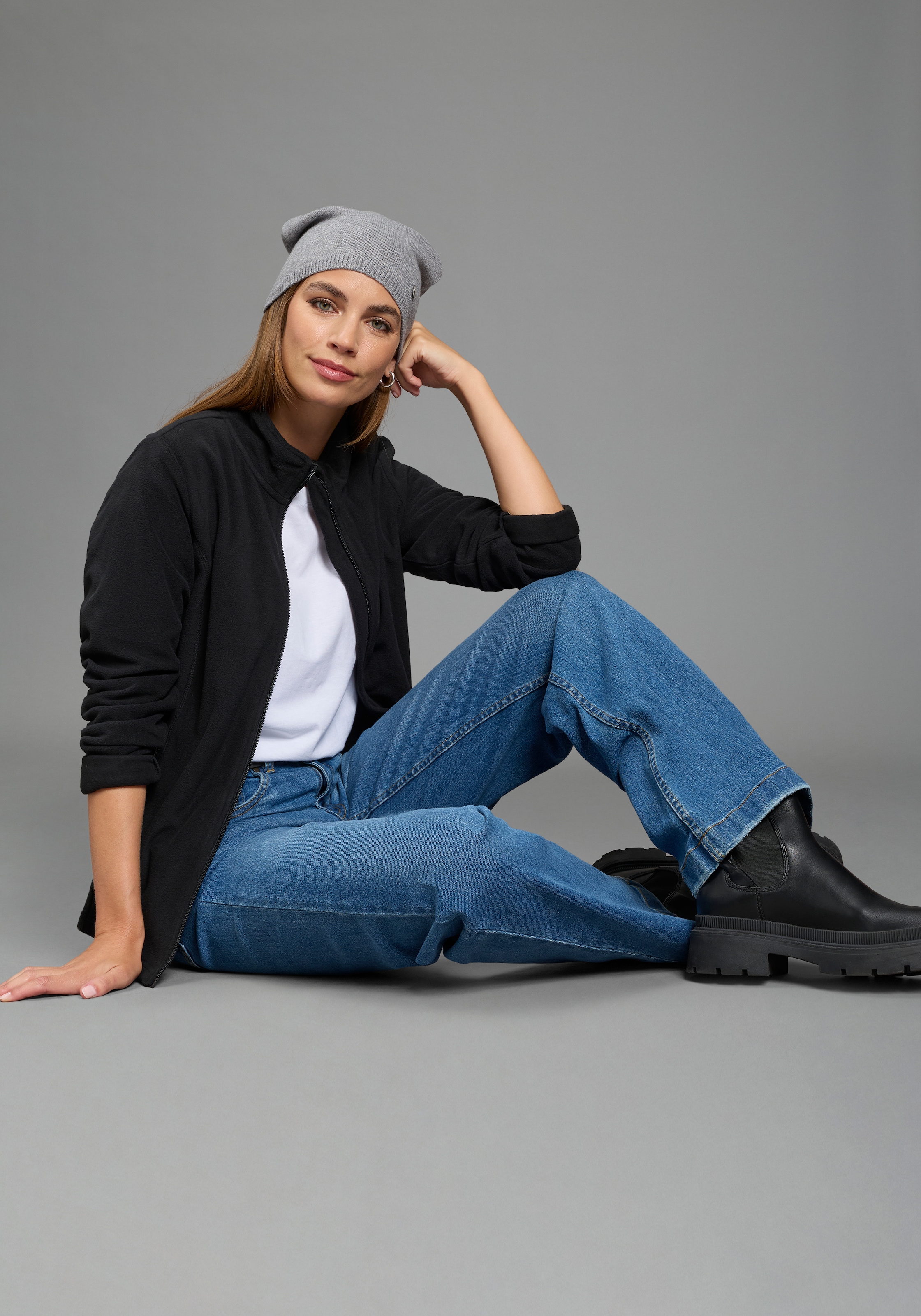 Eastwind Veste polaire sans capuche pour les jours froids, 100% polyester, style sportif