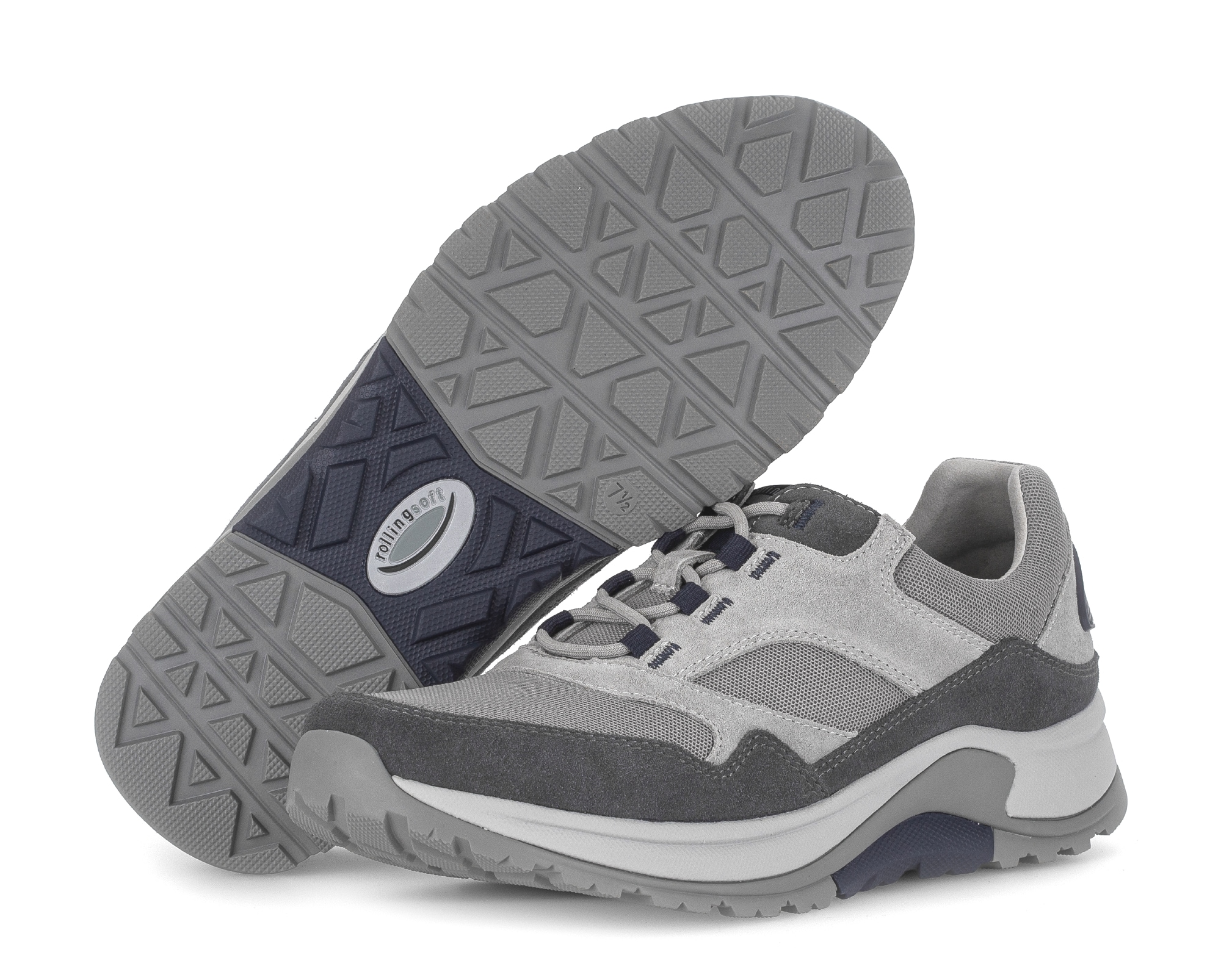 rollingsoft Baskets slip-on  chaussure de loisirs, chaussure basse, mocassin avec logo au talon, largeur G