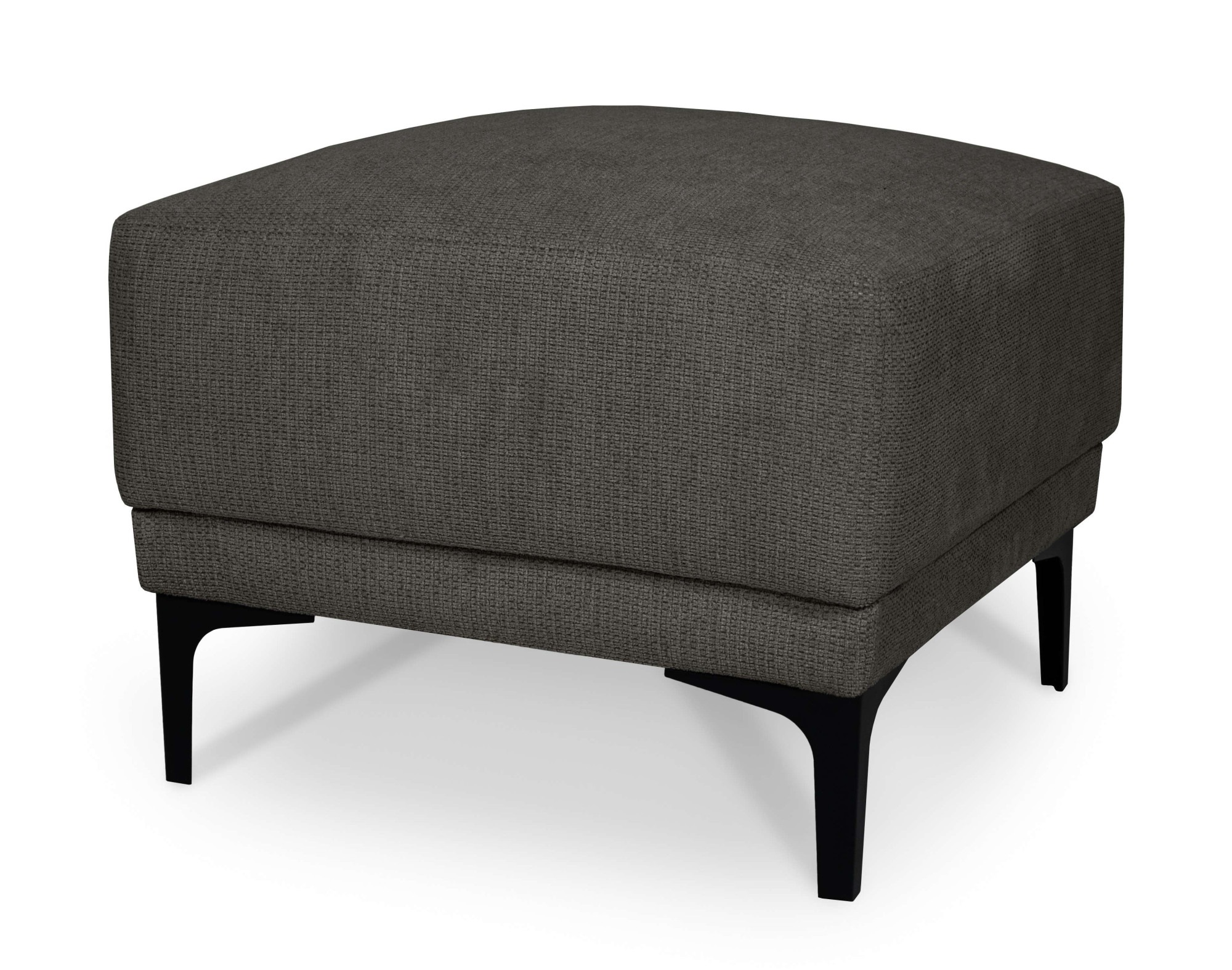 GOODproduct Polsterhocker »Xander« 1 Stk. tlg. Breite 58 cm, Soft-Touch Chenille, schwarze Metallfüsse