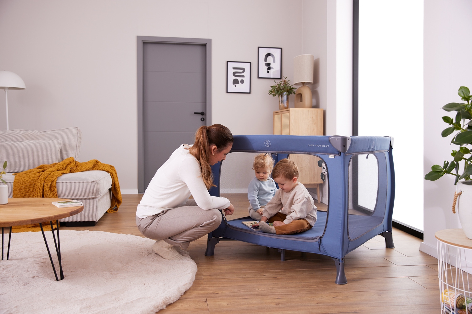 Hauck Baby-Reisebett »Sleep N Play SQ, Set dark blue« inklusive Schaumstoff-Matratze