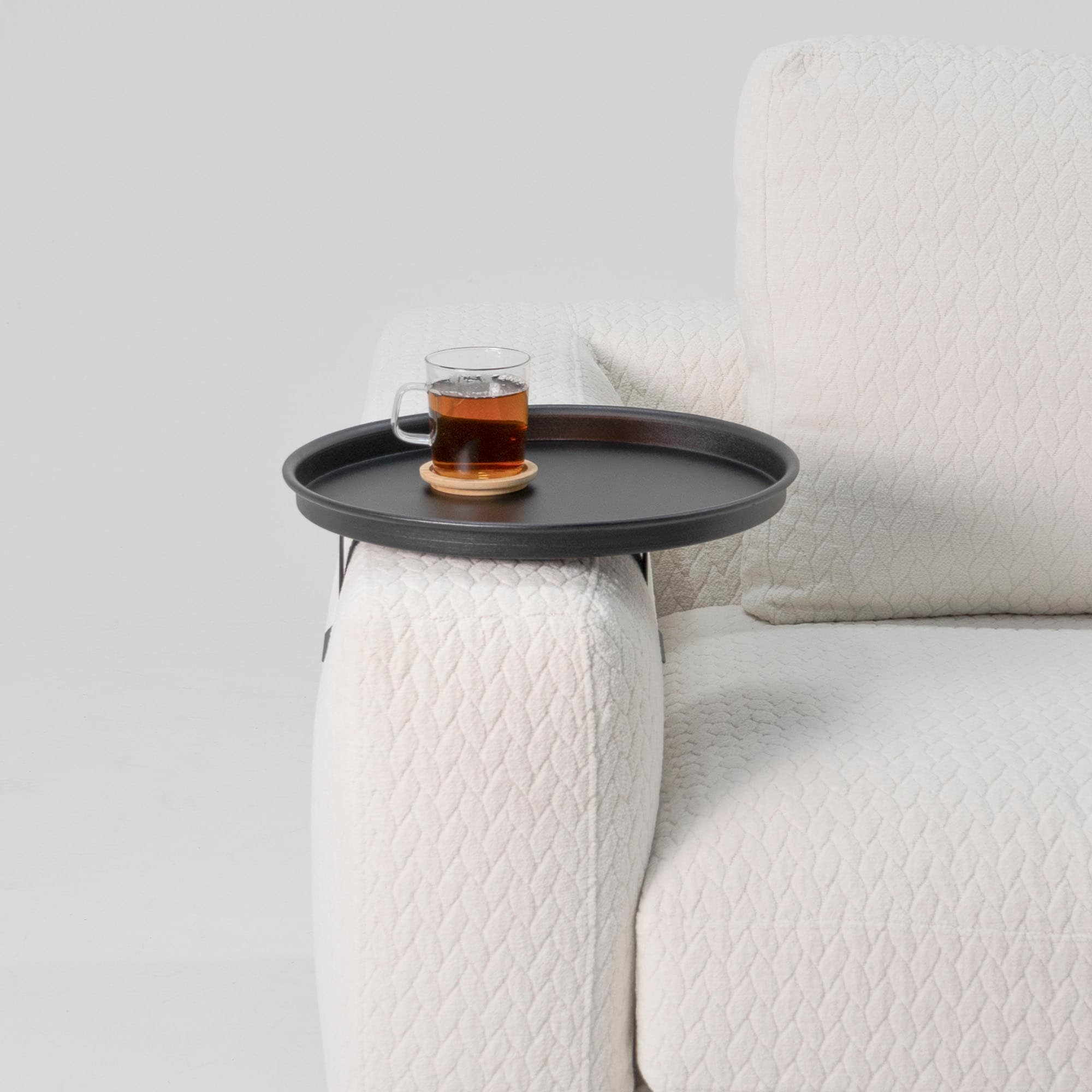 Spinder Design Table à plateaux »ROUND« Table d'appoint en acier extensible