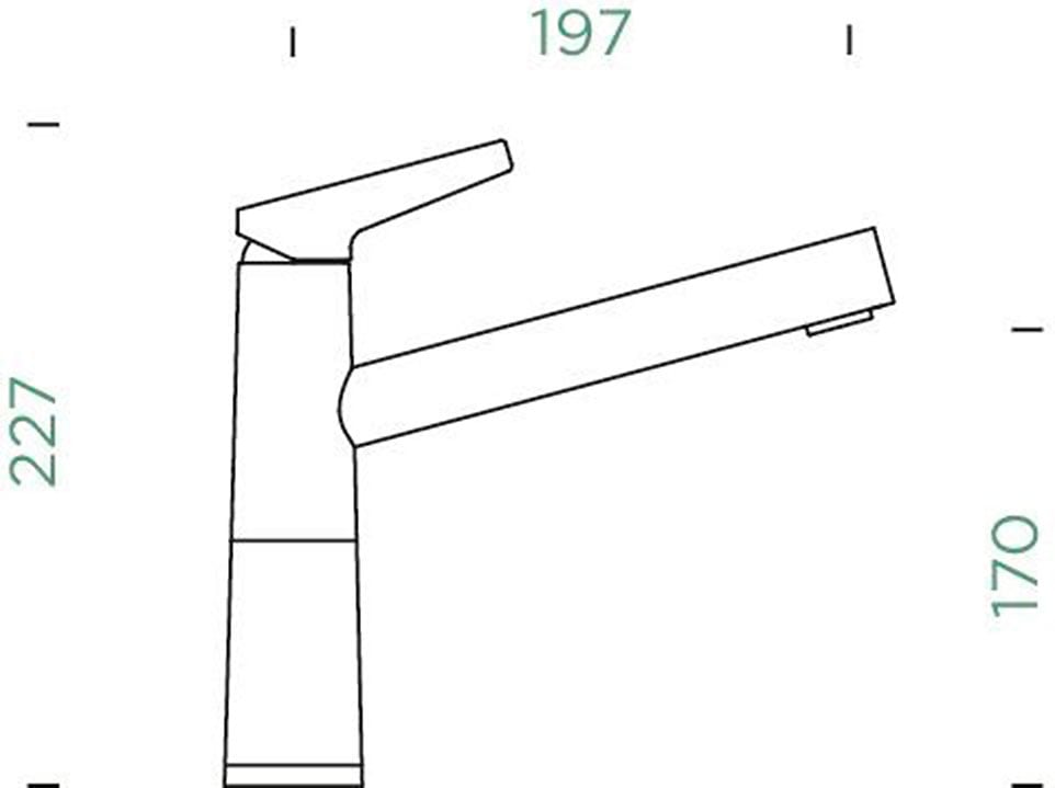 Schock Küchenarmatur »SC-510 FA« Festauslauf, Schwenkbereich 360°