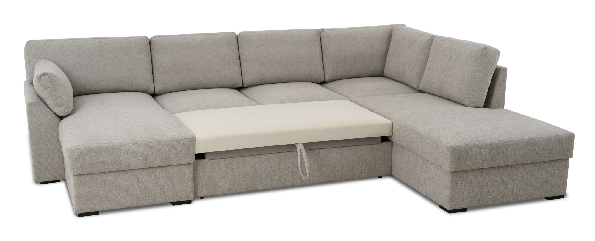 Home affaire Paysage de salon »Citry« Breite 309 cm, Chenille, Bettfunktion, Bettkasten, U-Form