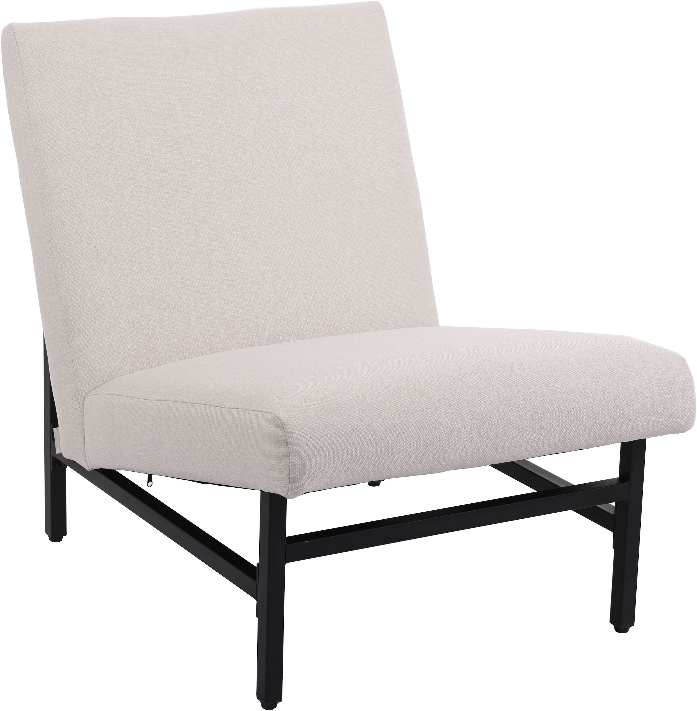 LeGer Home by Lena Gercke Fauteuil »SORAAYA Lounge-Sessel, Lese-Sessel, TV-Sessel« schwarzes Metall-Gestell, feiner Web-Stoff