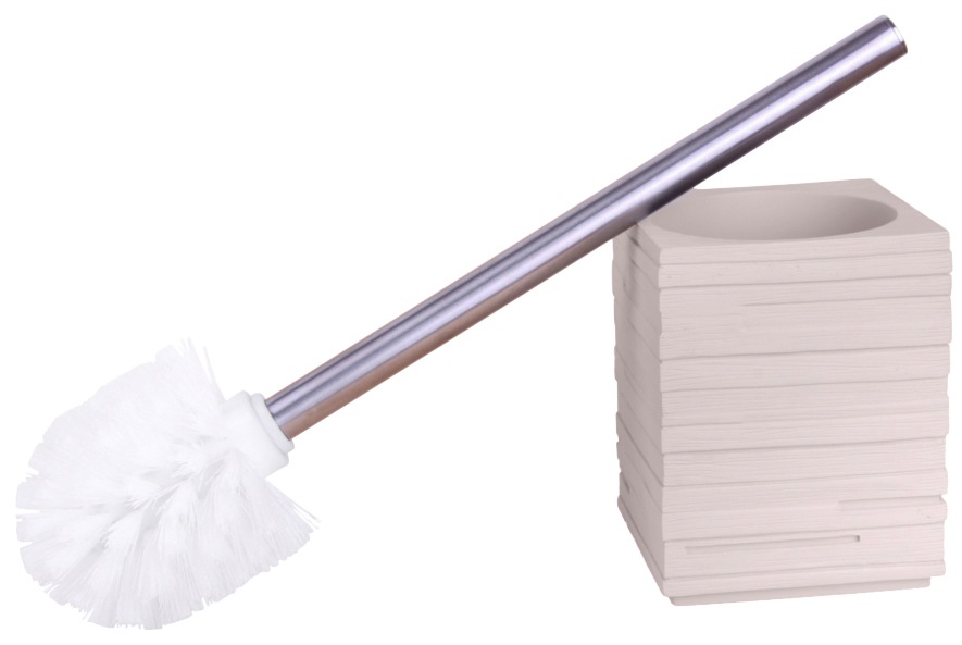 Sanilo WC-Garnitur »Calero« aus Edelstahl | Polyresin (Kunststein)