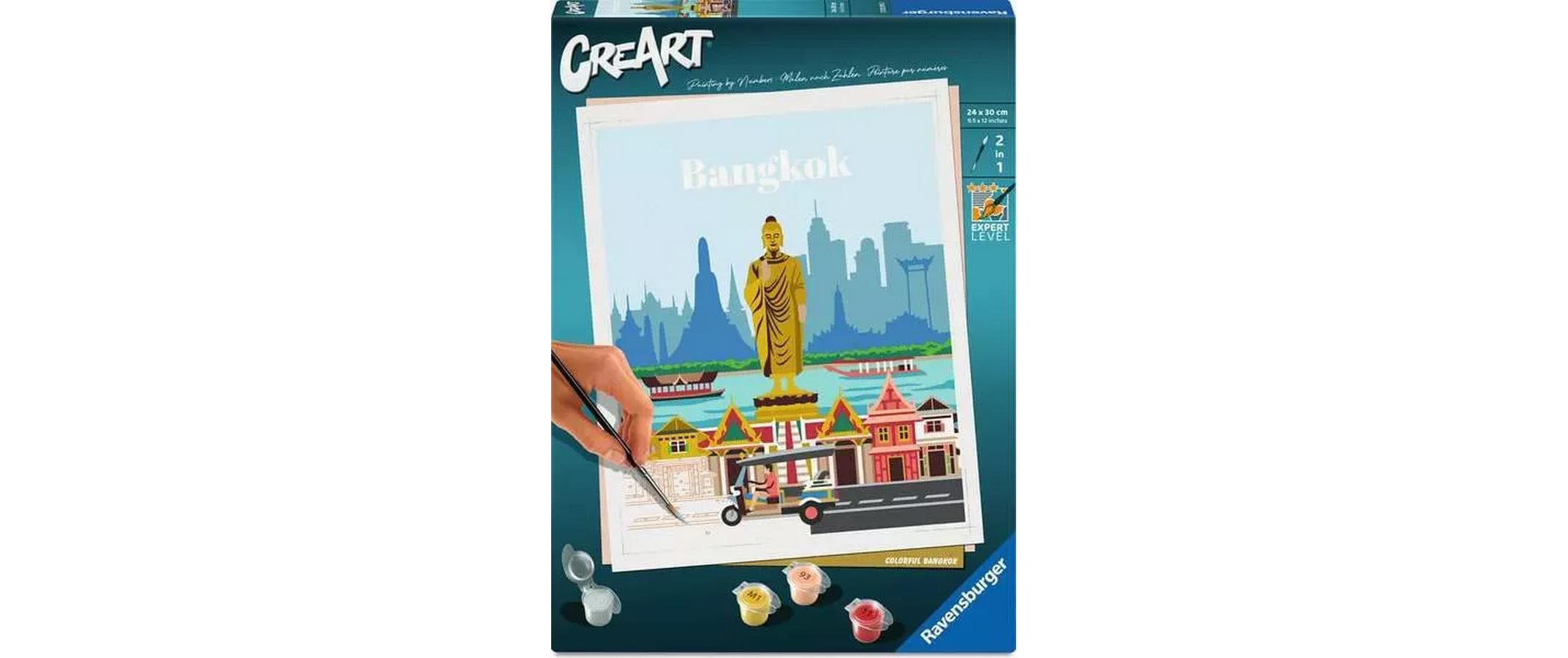 Ravensburger Malen nach Zahlen »CreArt Citys Farbenfrohes Bangkok«