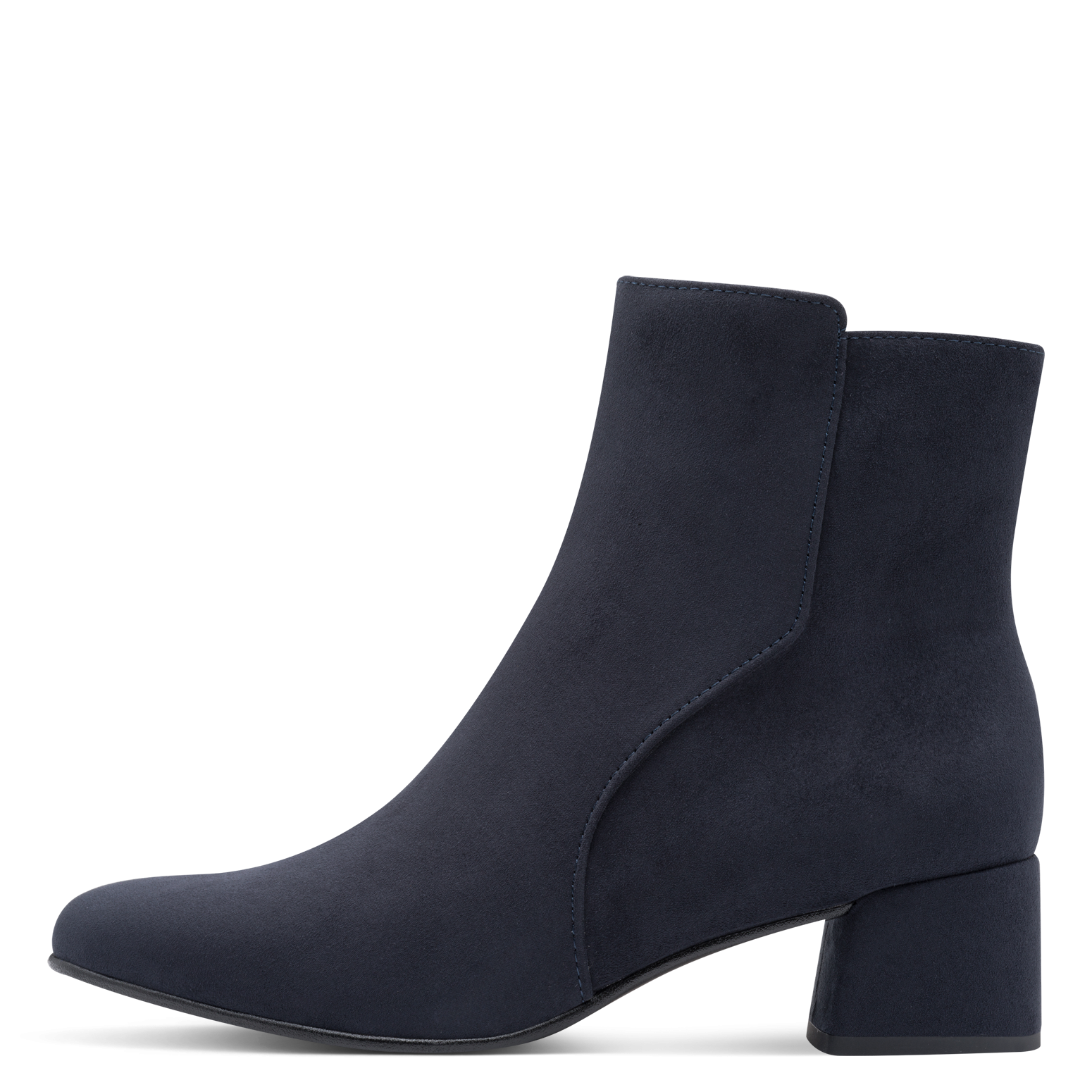 MARCO TOZZI Bottines  à talon bloc, chaussure business, bottines avec surpiqûres décoratives